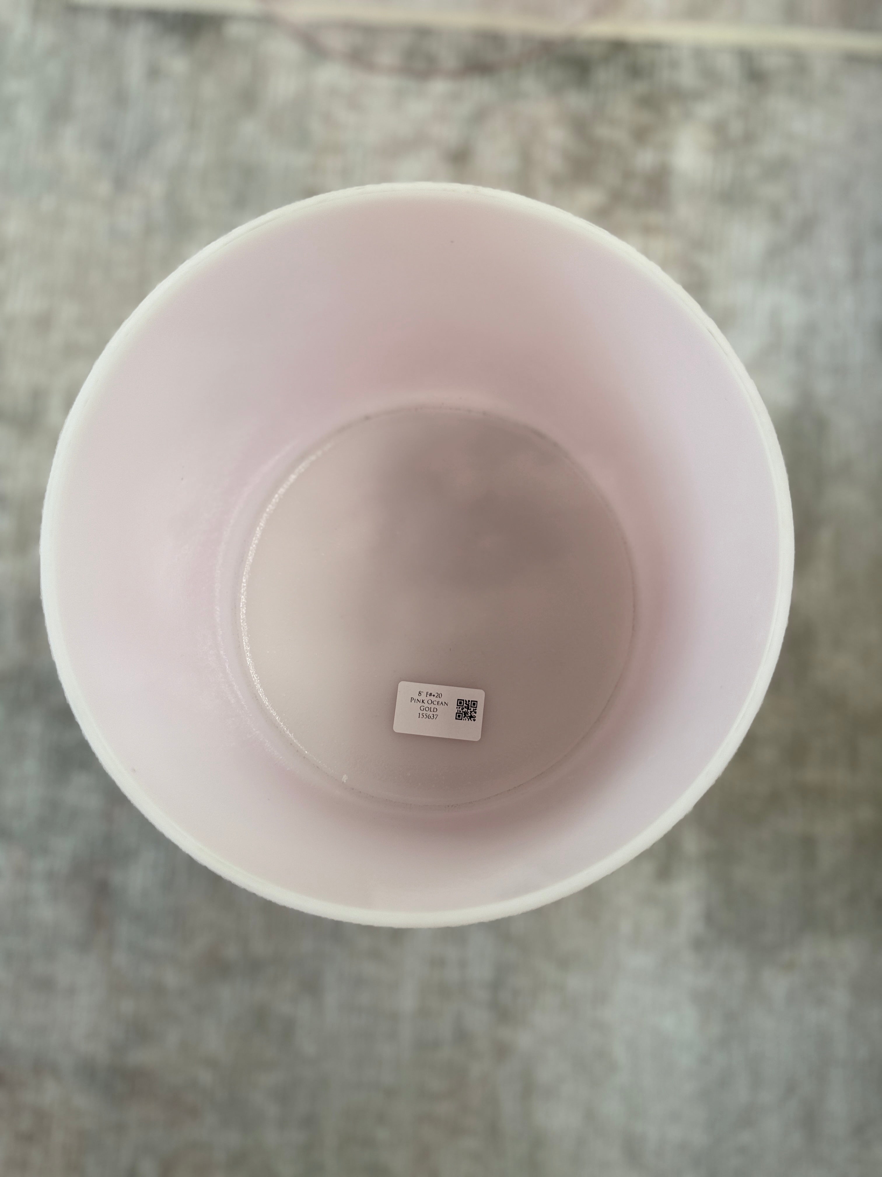 8" F#+20 Pink Ocean Gold 155637 Crystal Tones® Alchemy Singing Bowl