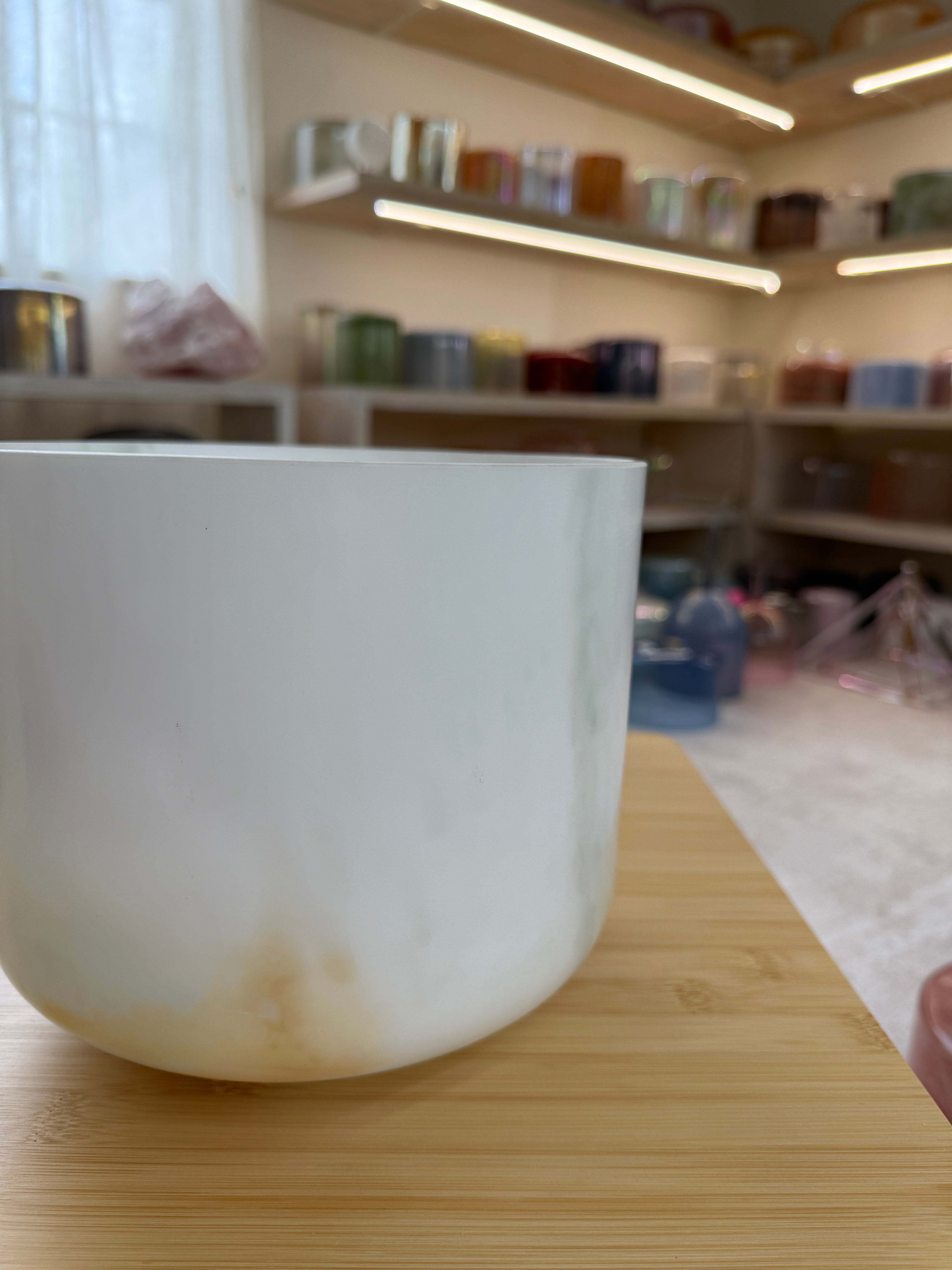 8" F+5 Mt. Shasta Serpentine, Sedona Red Rock 134646 Crystal Tones® Alchemy Singing Bowl