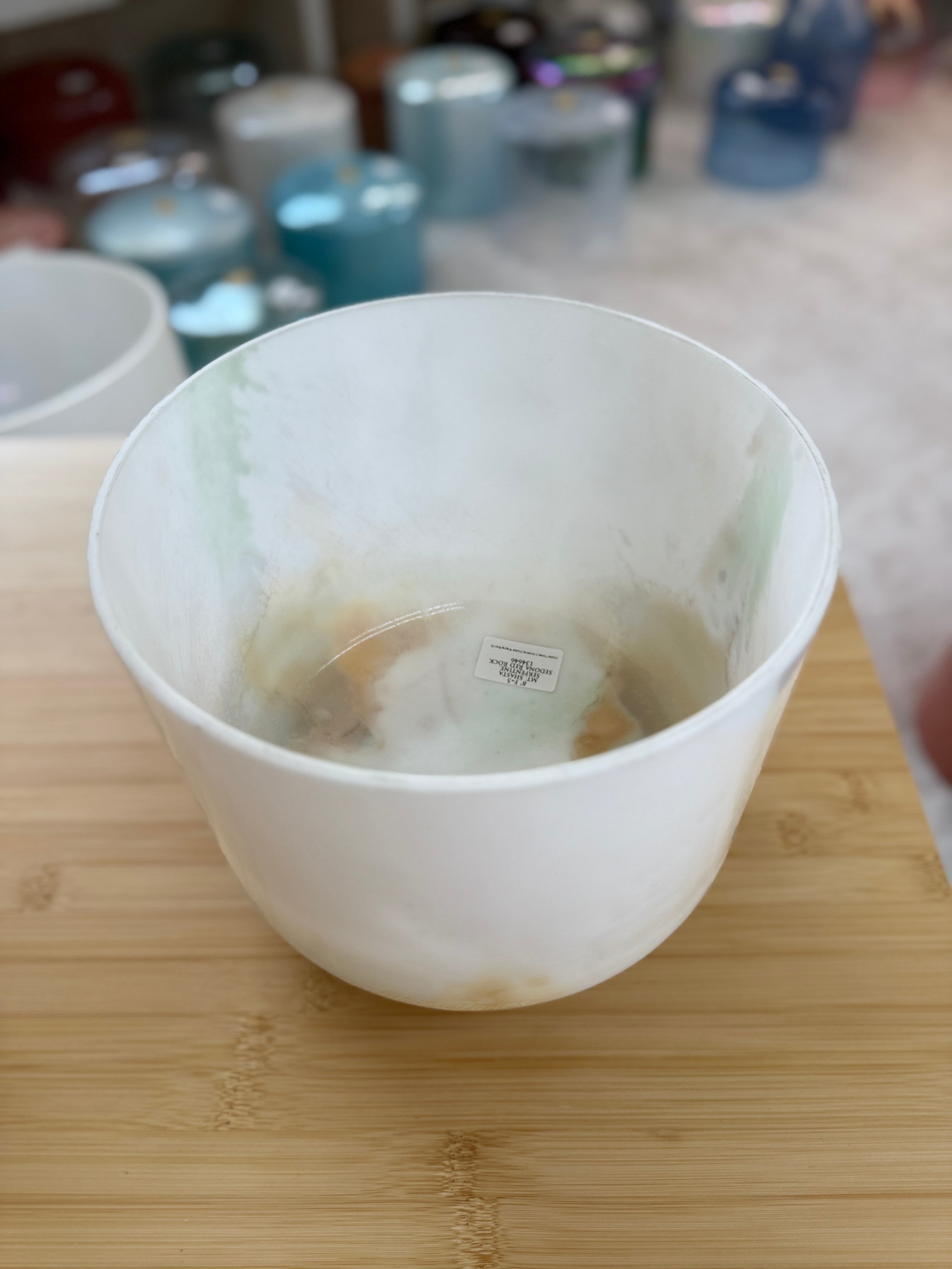 8" F+5 Mt. Shasta Serpentine, Sedona Red Rock 134646 Crystal Tones® Alchemy Singing Bowl