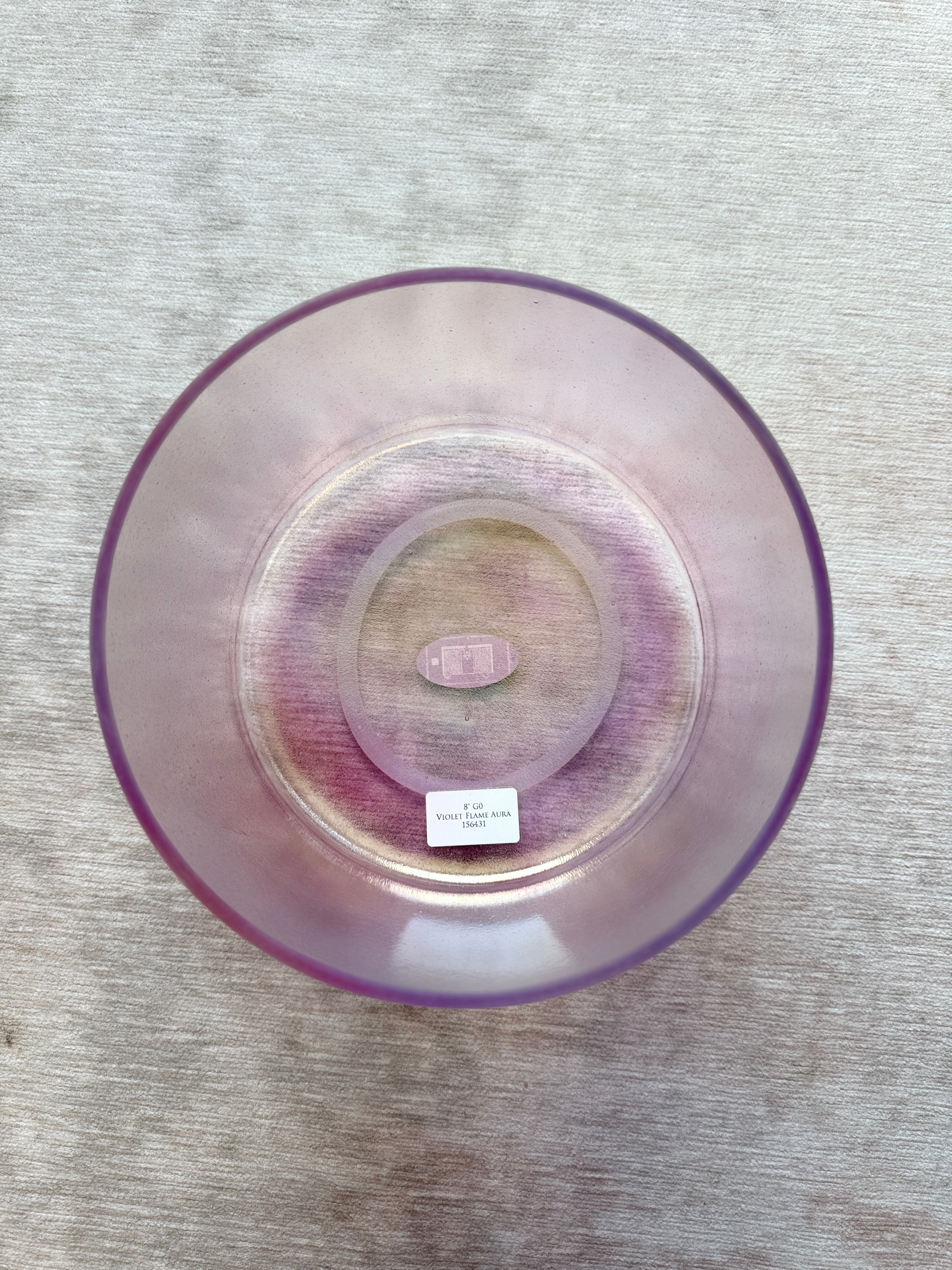 8" G0 Violet Flame Aura 156431 Crystal Tones® Alchemy Singing Bowl