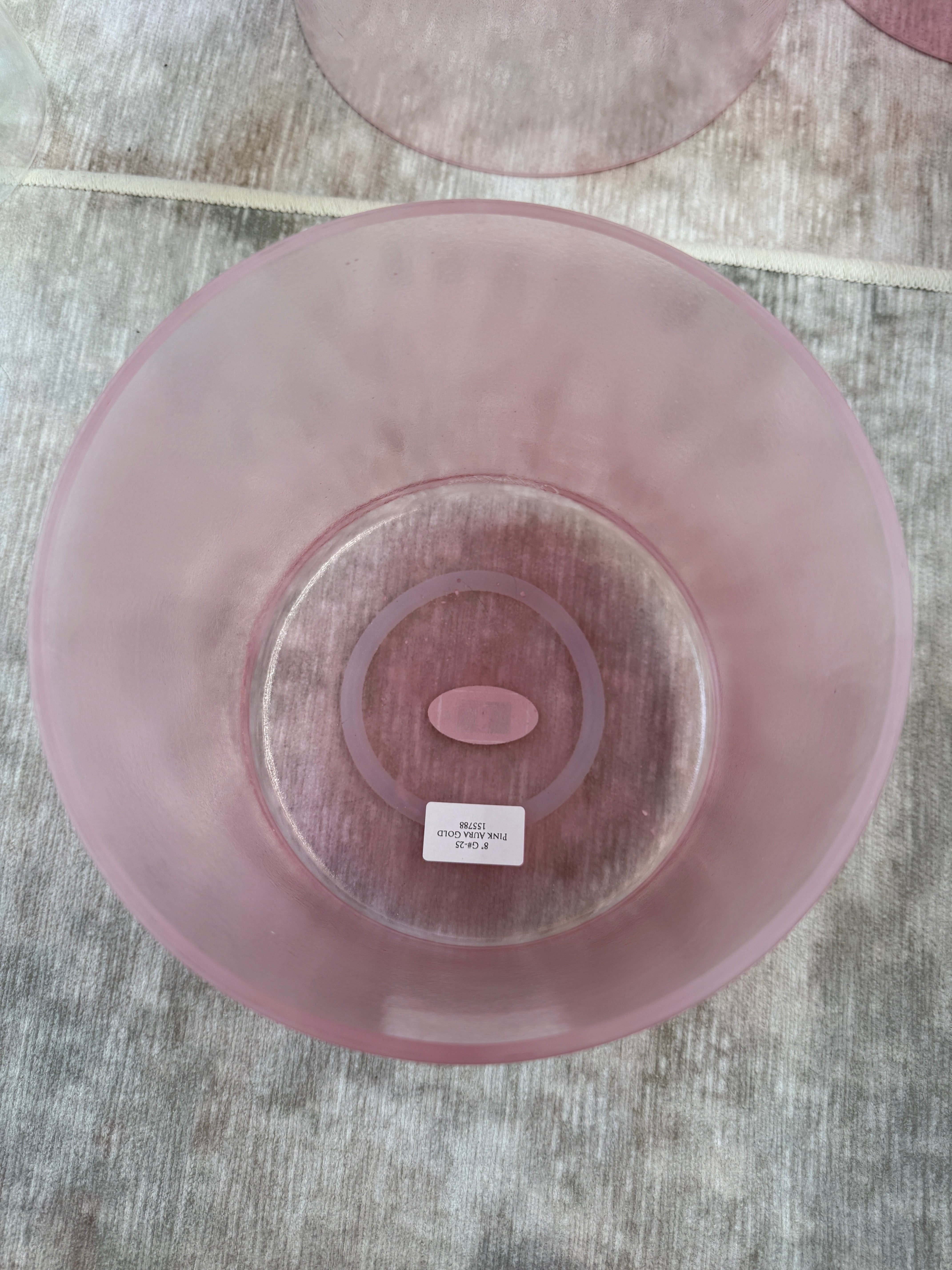 8" G#-25 Pink Aura Gold 155788 Crystal Tones® Alchemy Singing Bowl