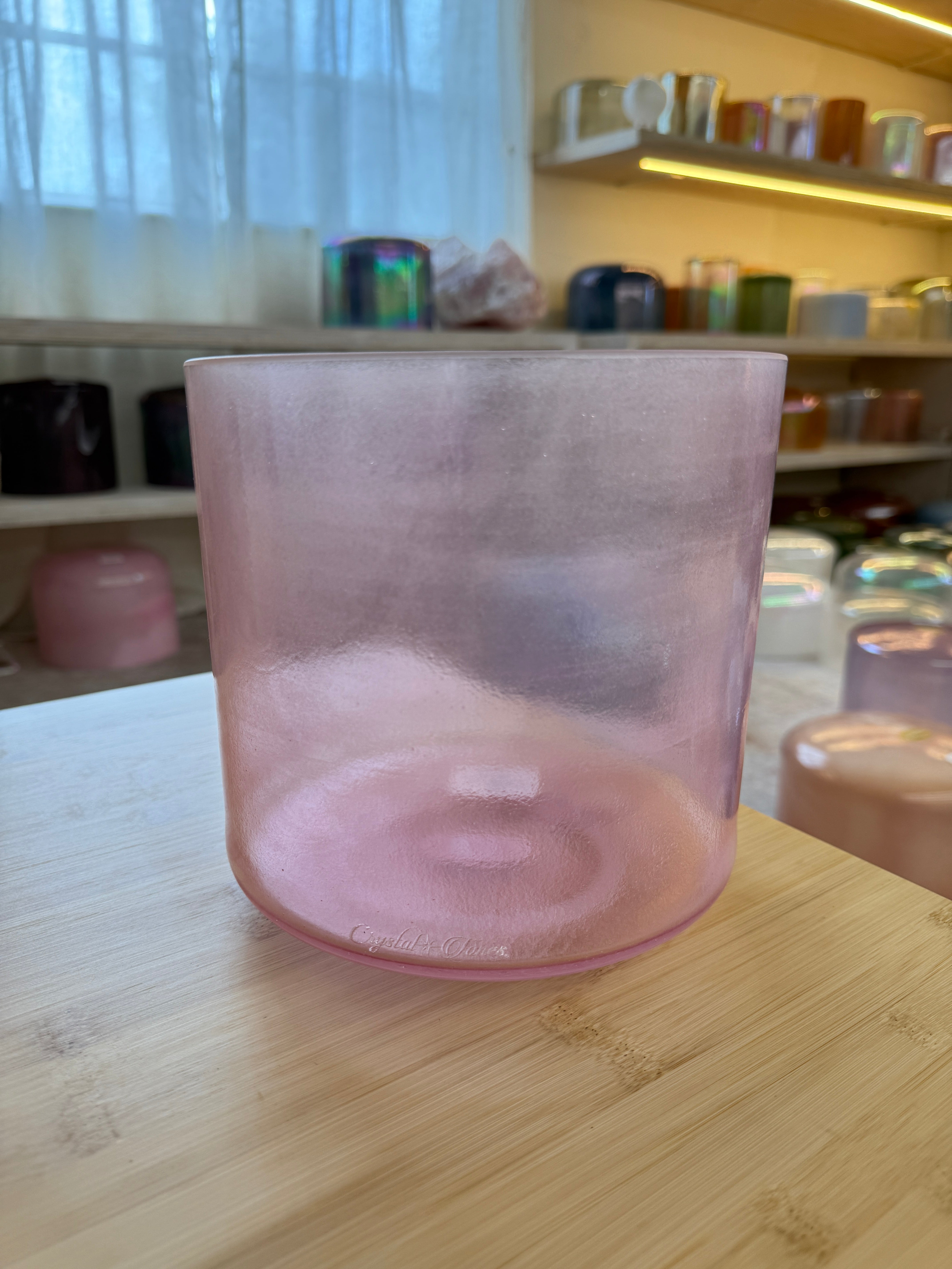 8" G#-25 Pink Aura Gold 155788 Crystal Tones® Alchemy Singing Bowl