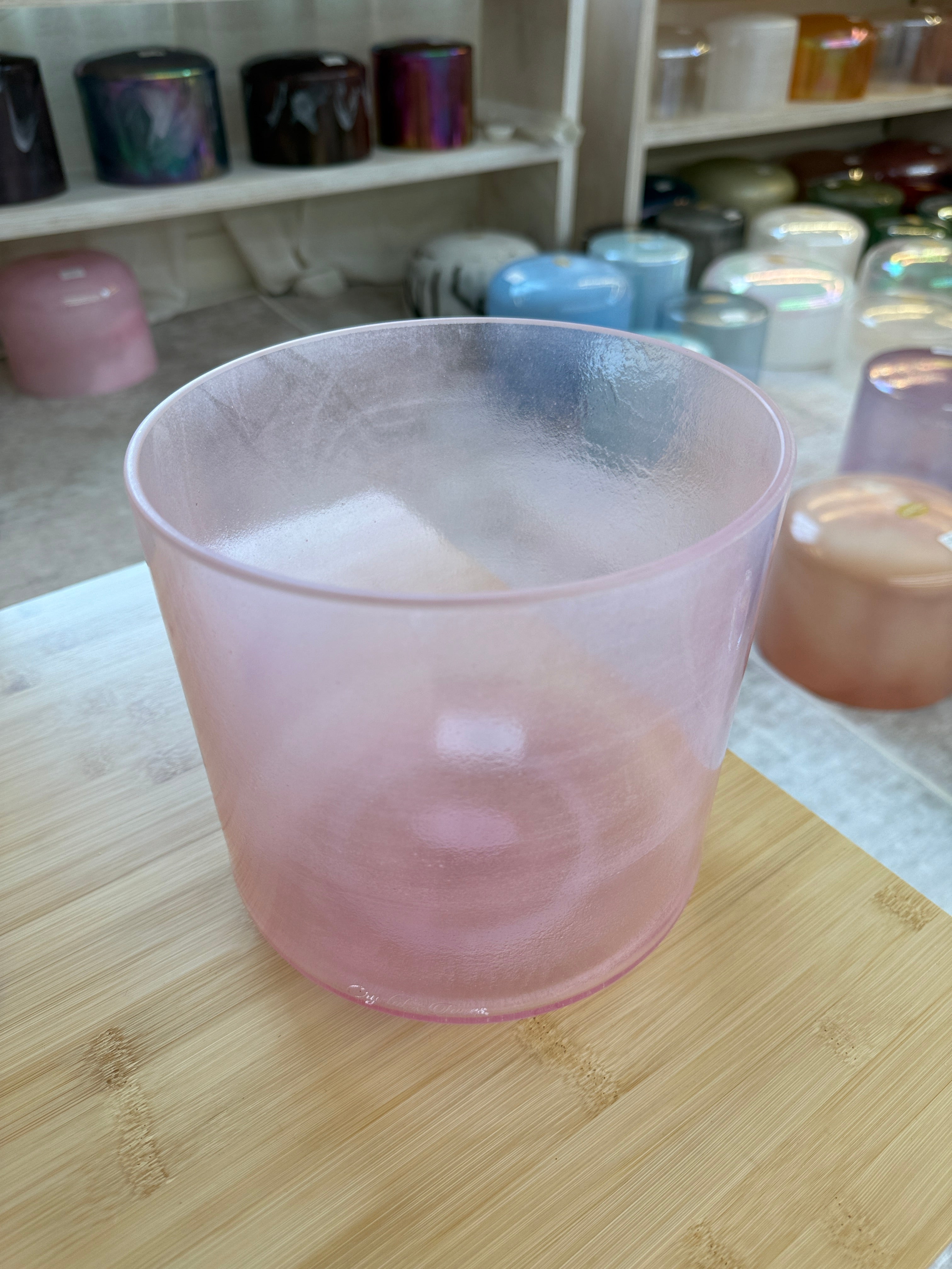 8" G#-25 Pink Aura Gold 155788 Crystal Tones® Alchemy Singing Bowl