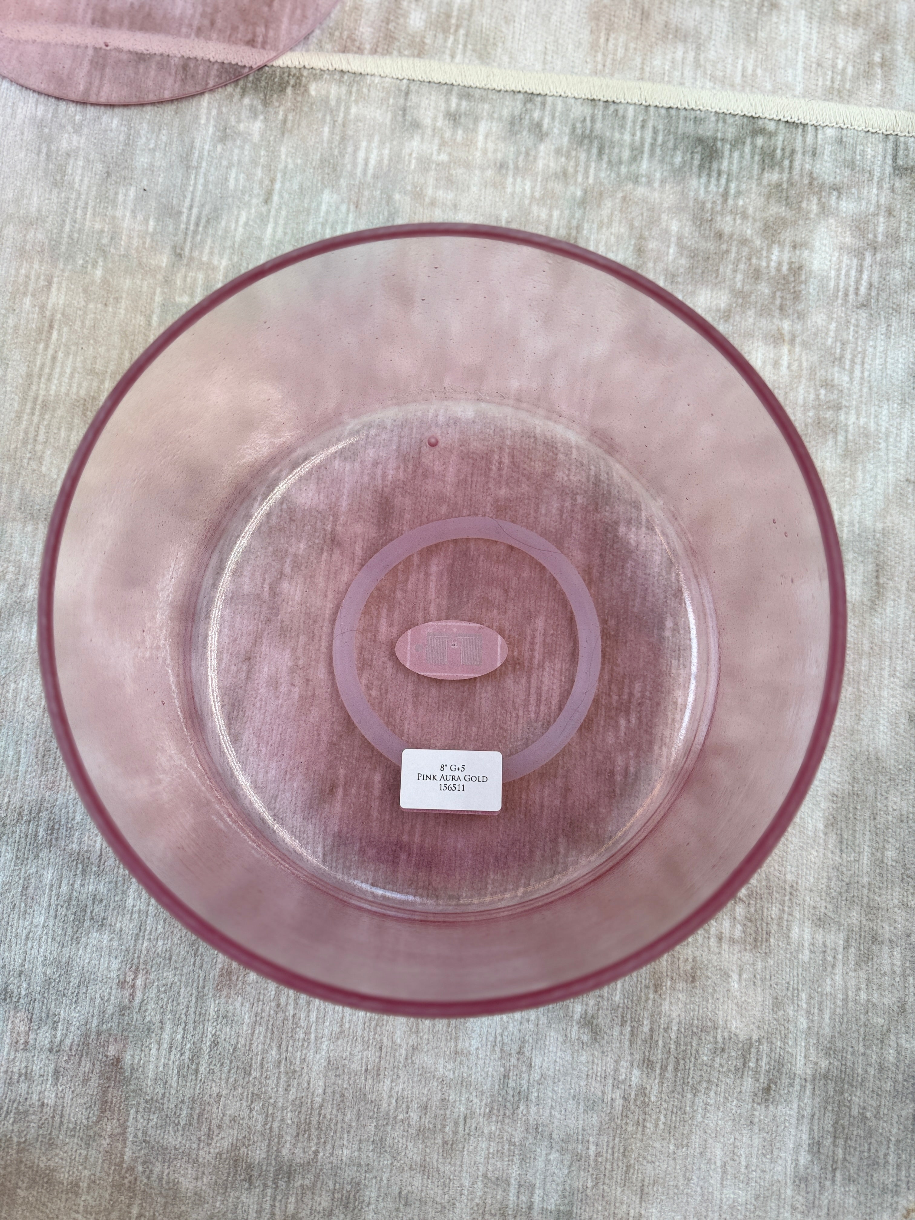 8" G+5 Pink Aura Gold 156511 Crystal Tones® Alchemy Singing Bowl
