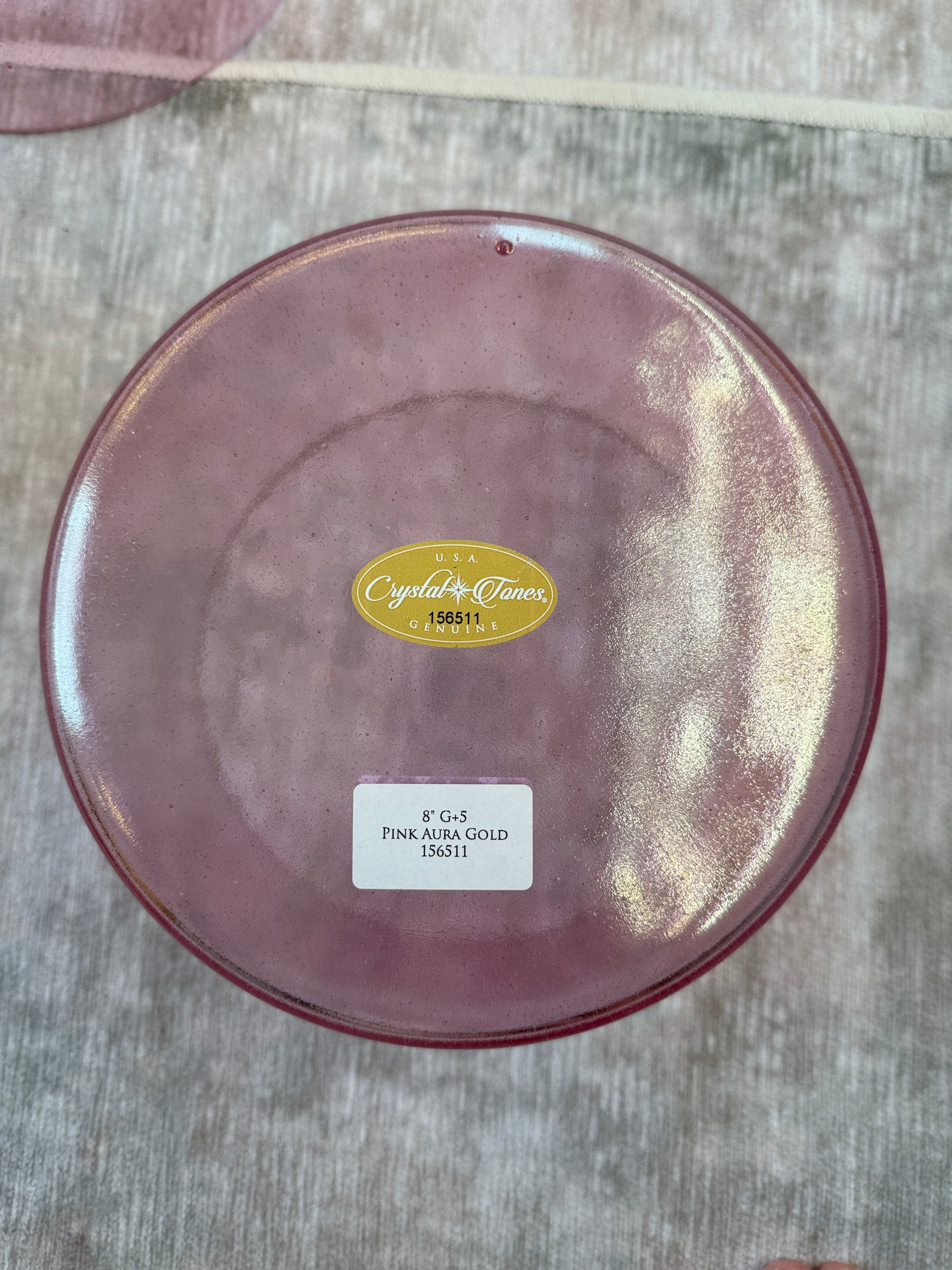 8" G+5 Pink Aura Gold 156511 Crystal Tones® Alchemy Singing Bowl