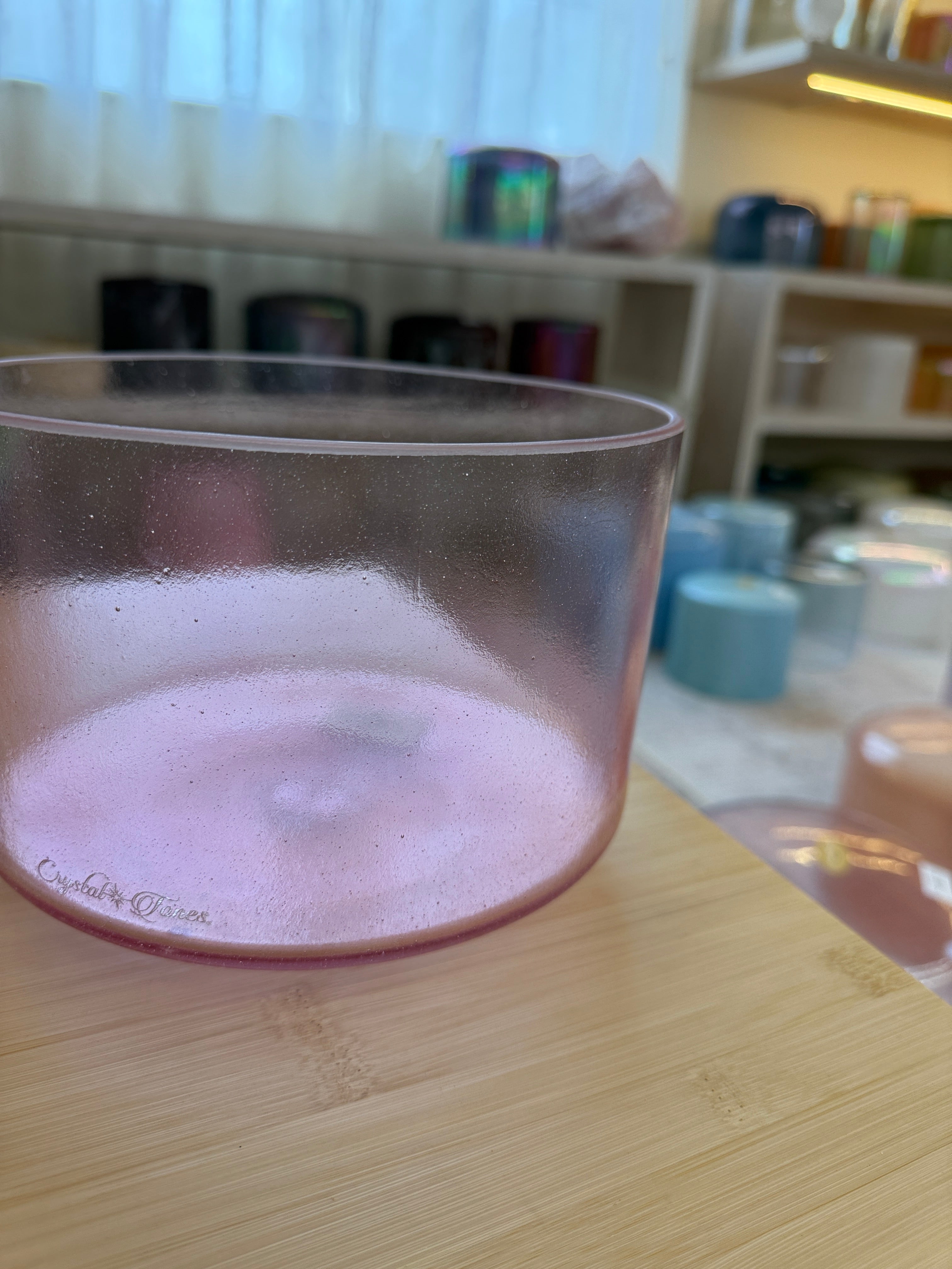8" G+5 Pink Aura Gold 156511 Crystal Tones® Alchemy Singing Bowl