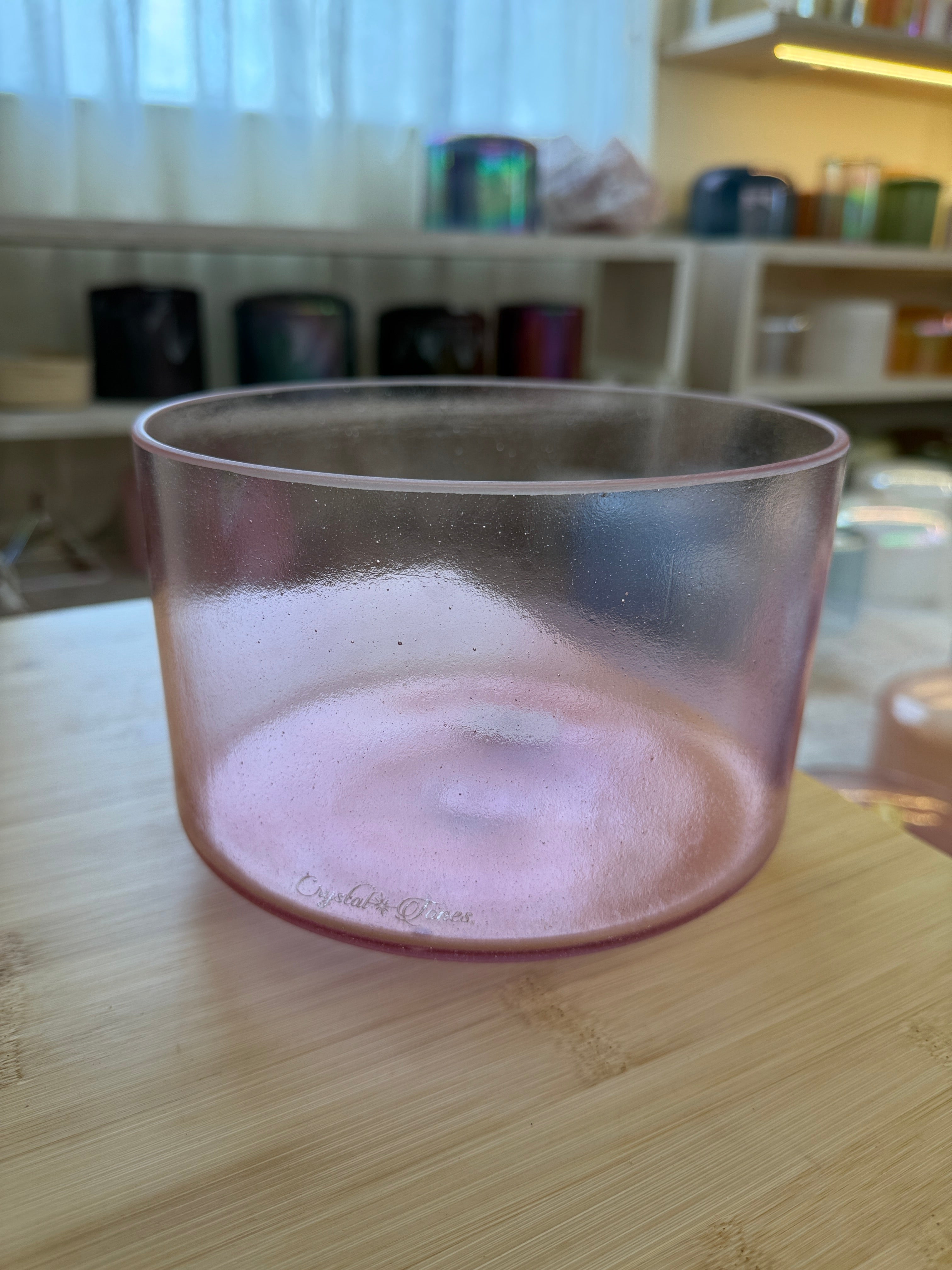 8" G+5 Pink Aura Gold 156511 Crystal Tones® Alchemy Singing Bowl