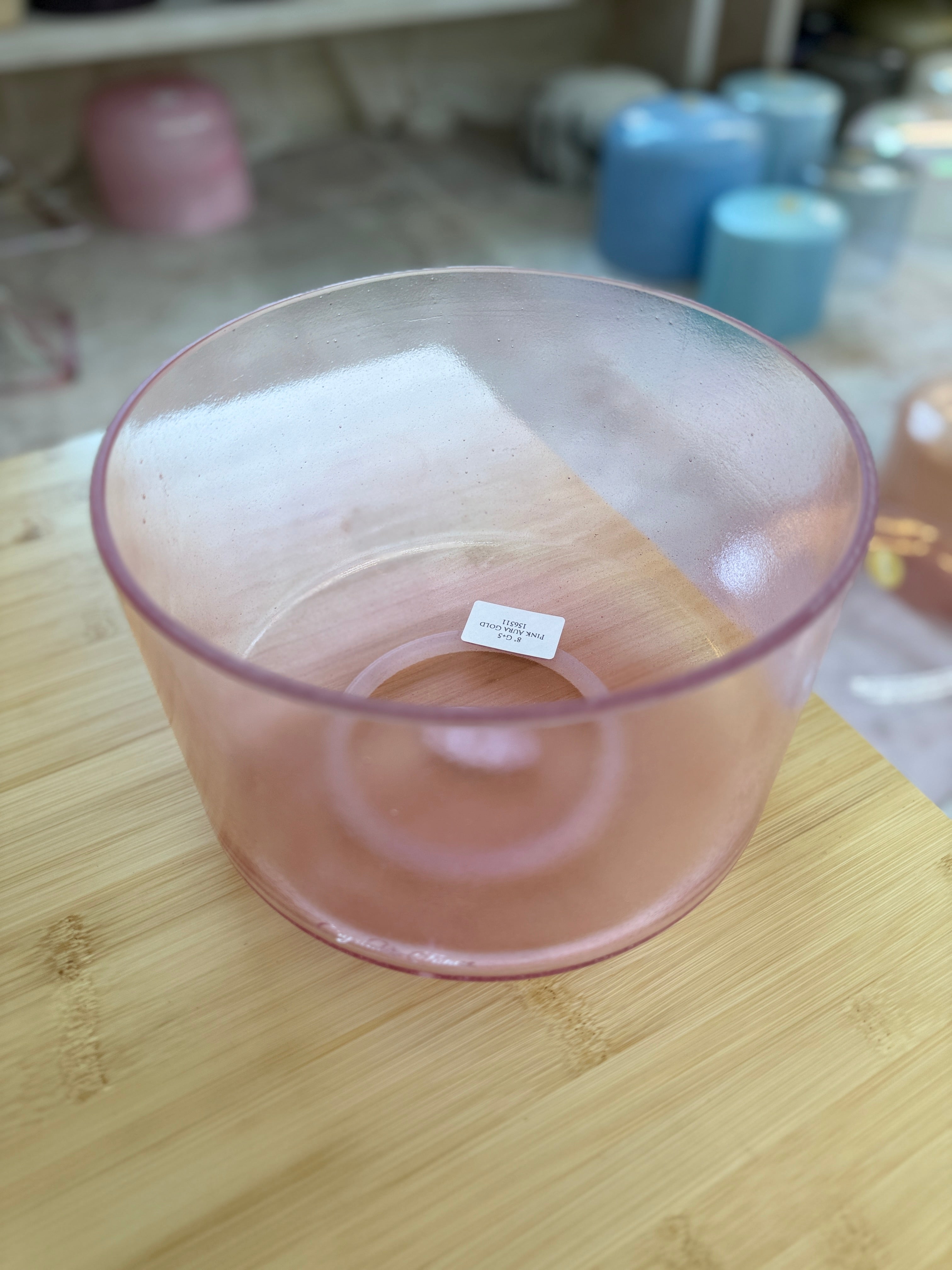 8" G+5 Pink Aura Gold 156511 Crystal Tones® Alchemy Singing Bowl