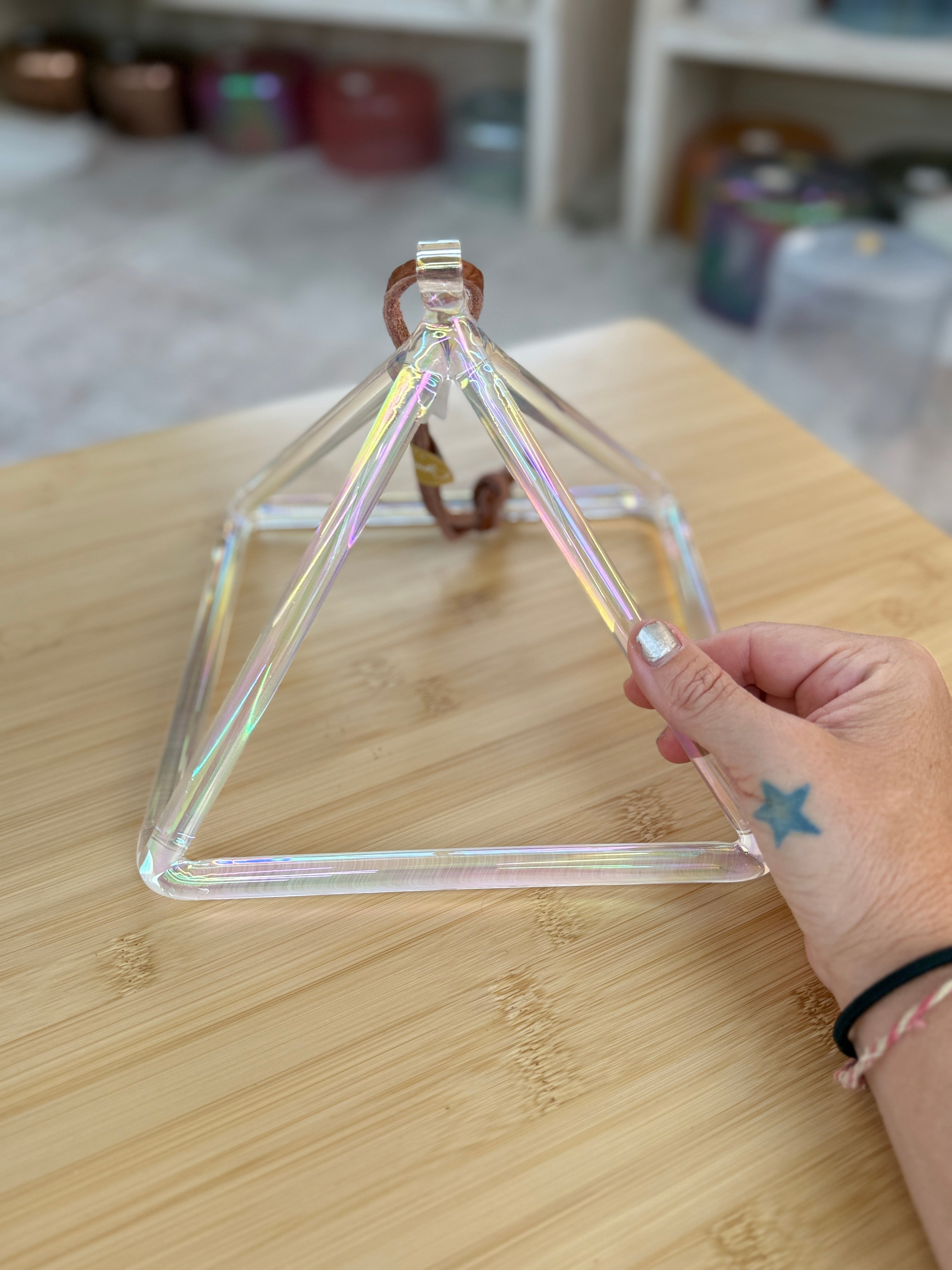 8" G#+5 Platinum 160635 Crystal Tones® Alchemy Singing Pyramid