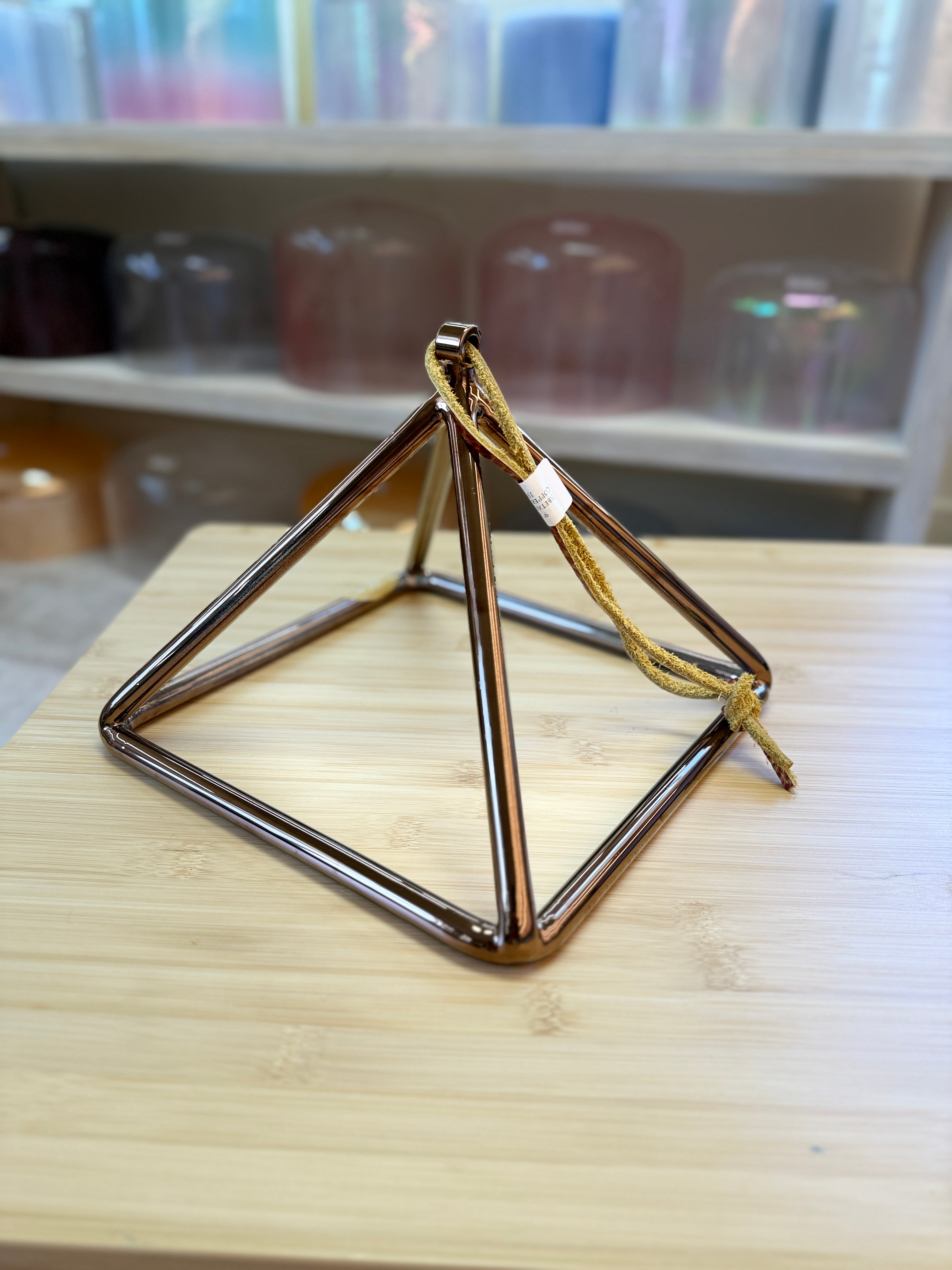 9" A-25 Tibetan Quartz Copper 159655 Crystal Tones® Alchemy Pyramid