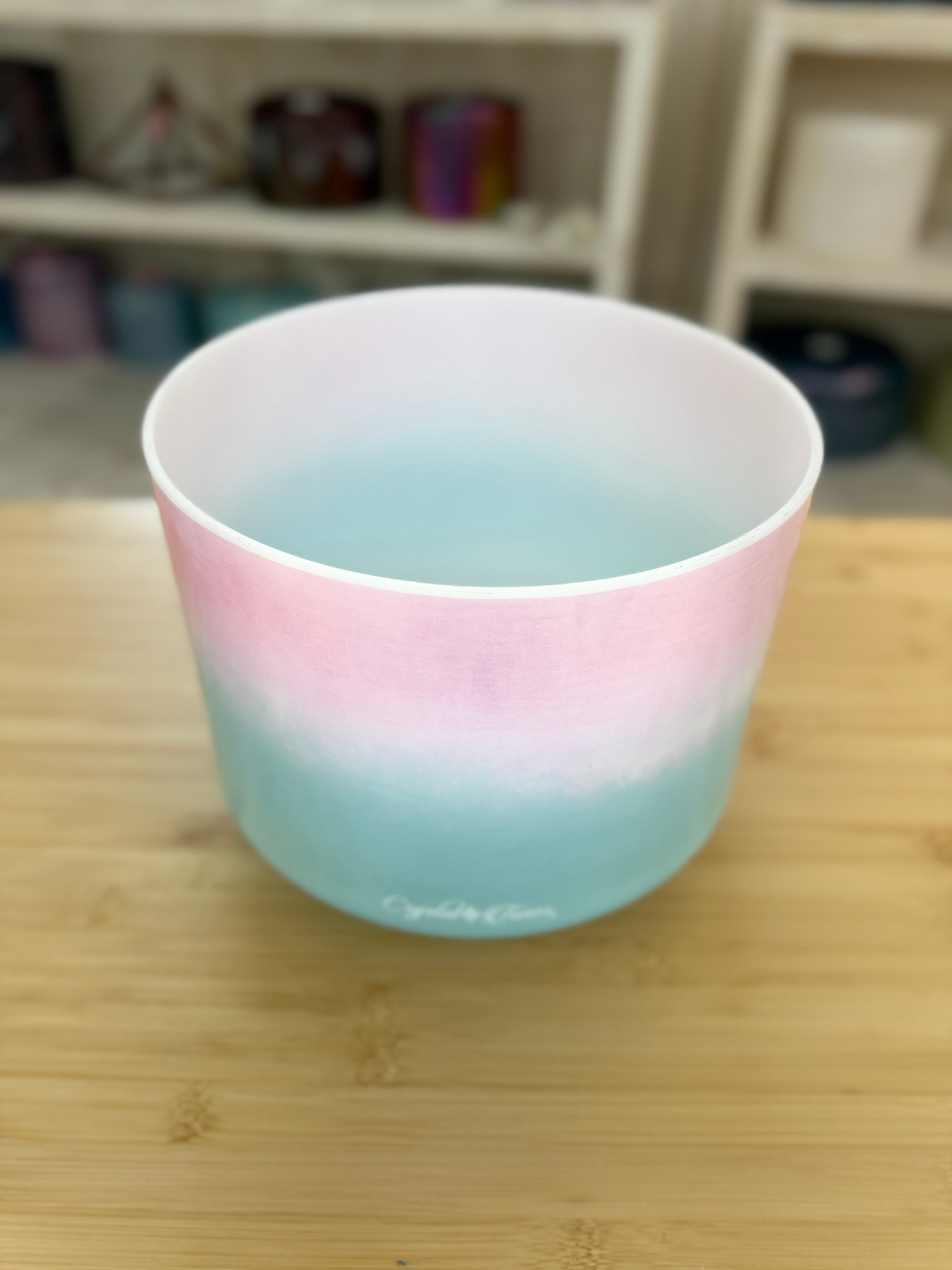 9" A#-10 Ocean Gold, Pink Ocean Gold (Rim) 160779 Crystal Tones® Alchemy Singing Bowl