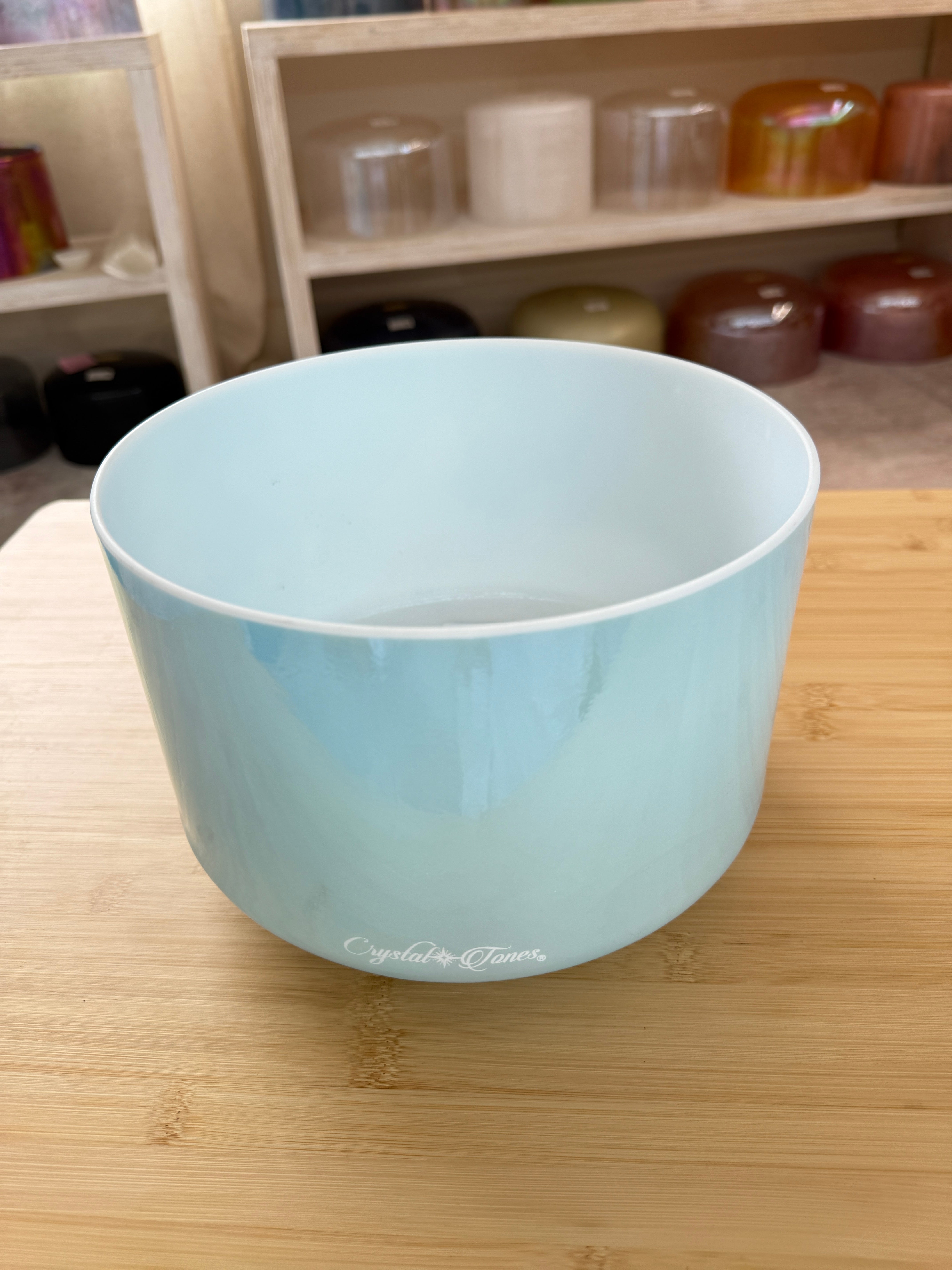 9" A#-15 Ocean Gold 159593 Crystal Tones® Alchemy Crystal Bowl