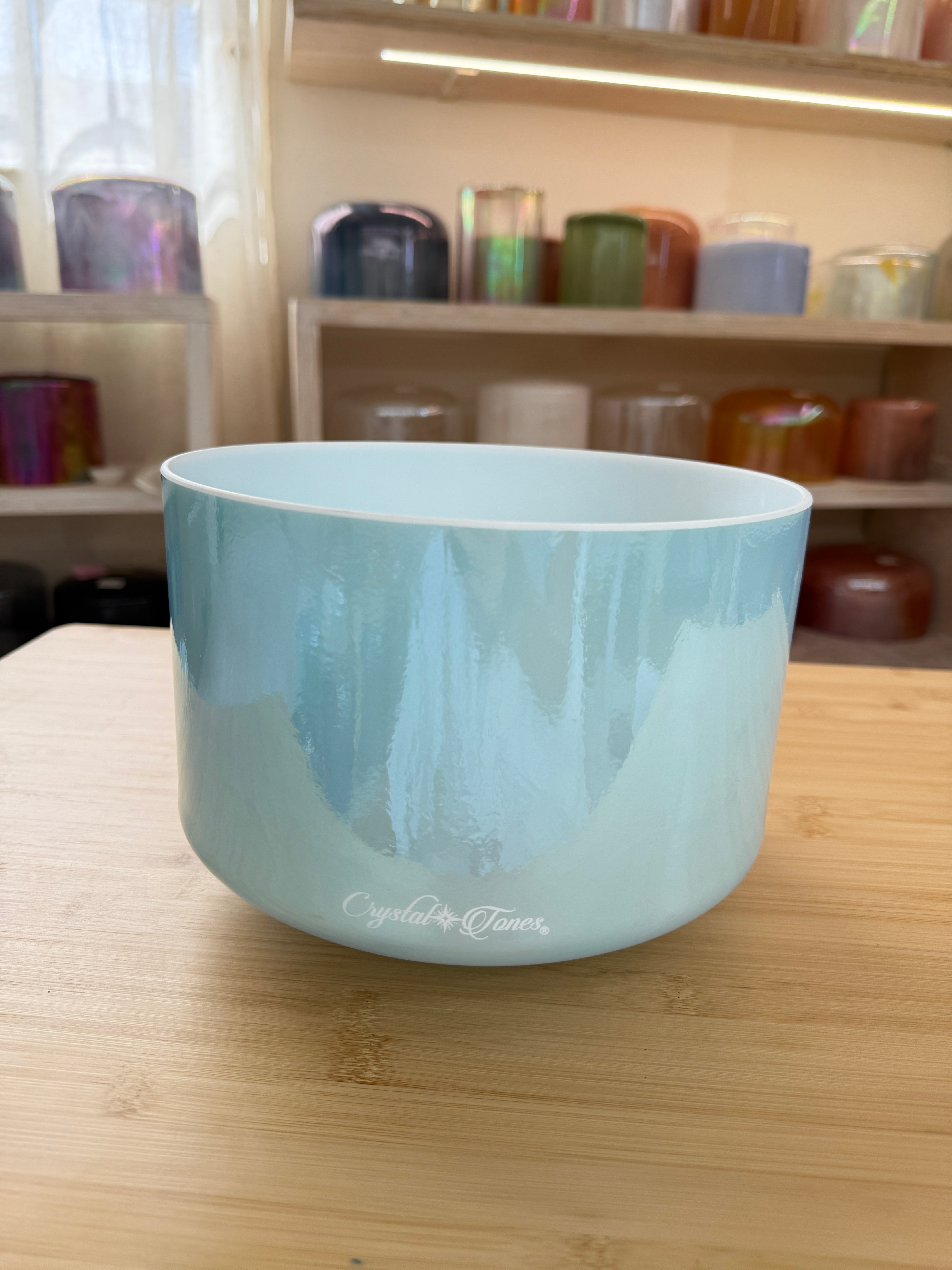 9" A#-15 Ocean Gold 159593 Crystal Tones® Alchemy Crystal Bowl