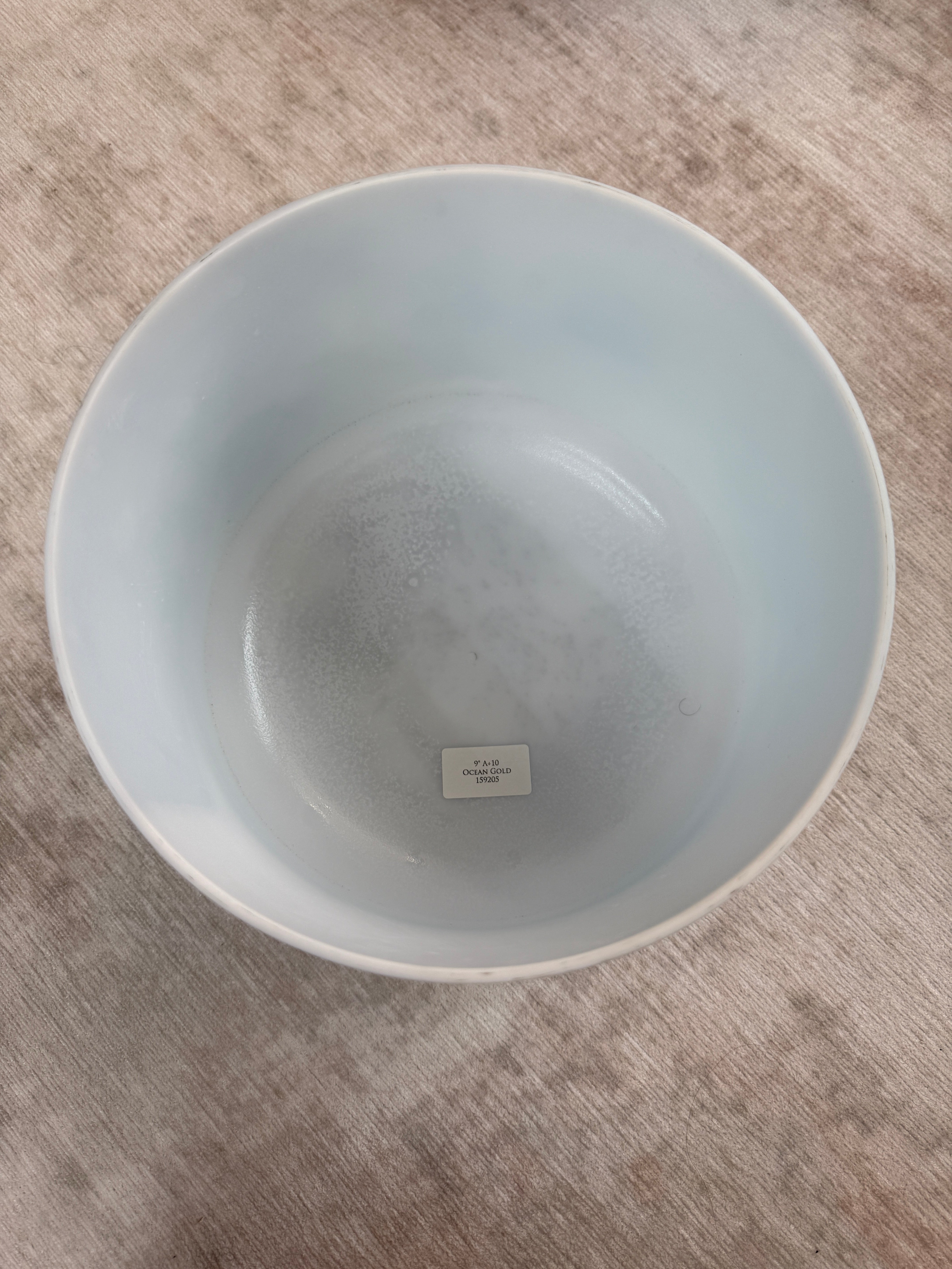 9" A+10 Ocean Gold 159205 Crystal Tones® Alchemy Singing Bowl