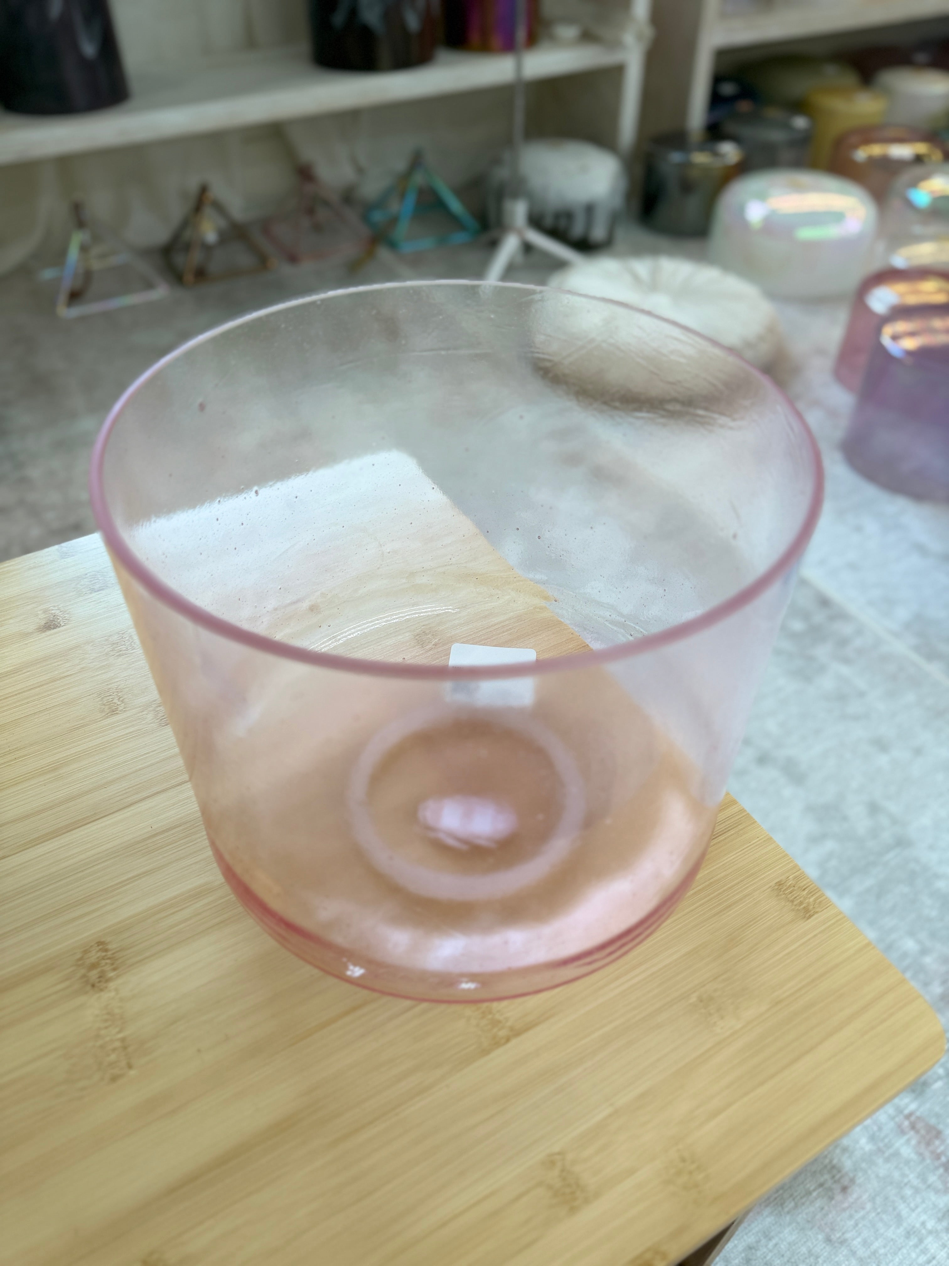 9" A#+10 Pink Aura Gold 157081 Crystal Tones® Alchemy Singing Bowl