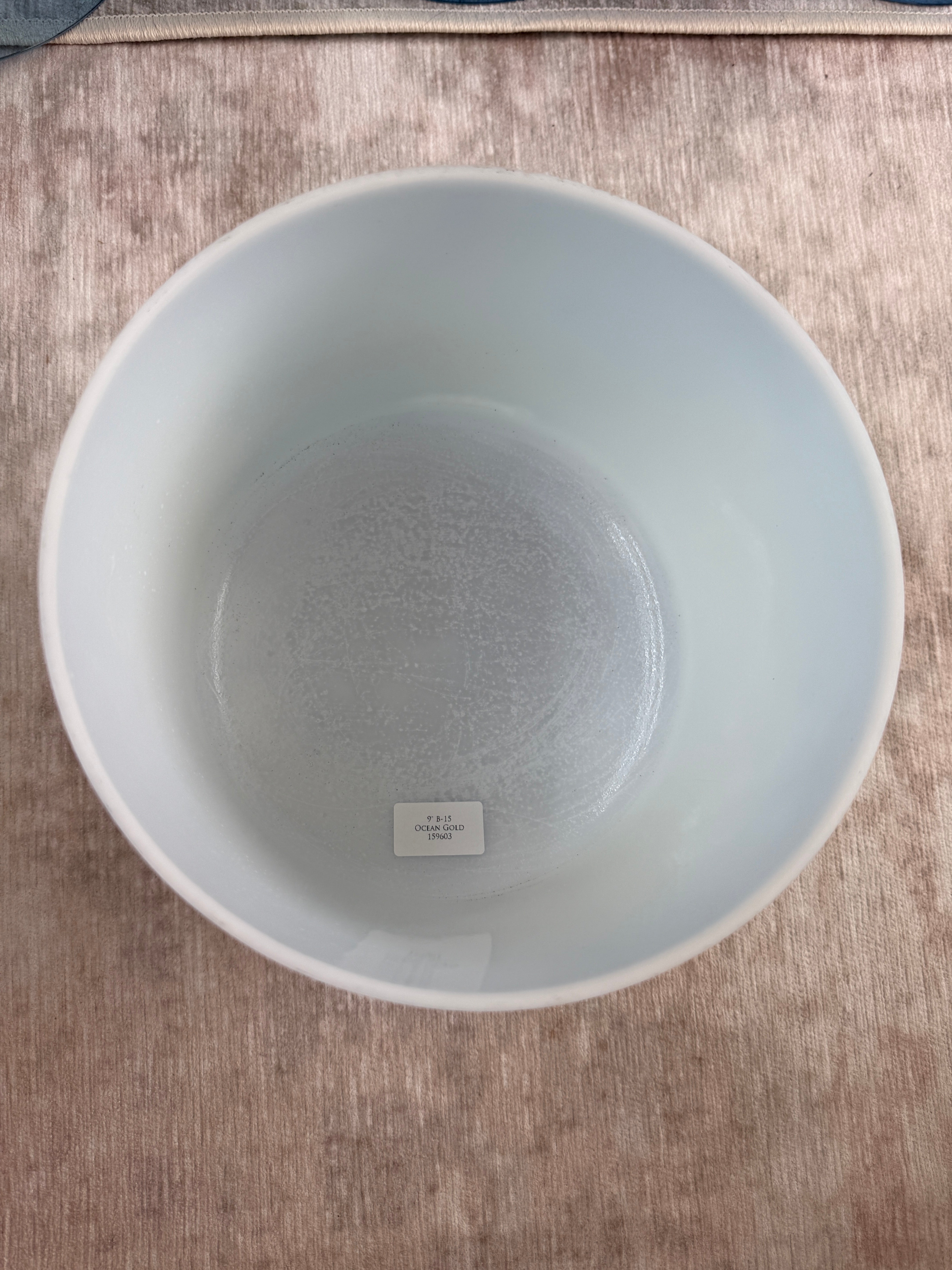 9" B-15 Ocean Gold 159603 Crystal Tones® Alchemy Crystal Bowl