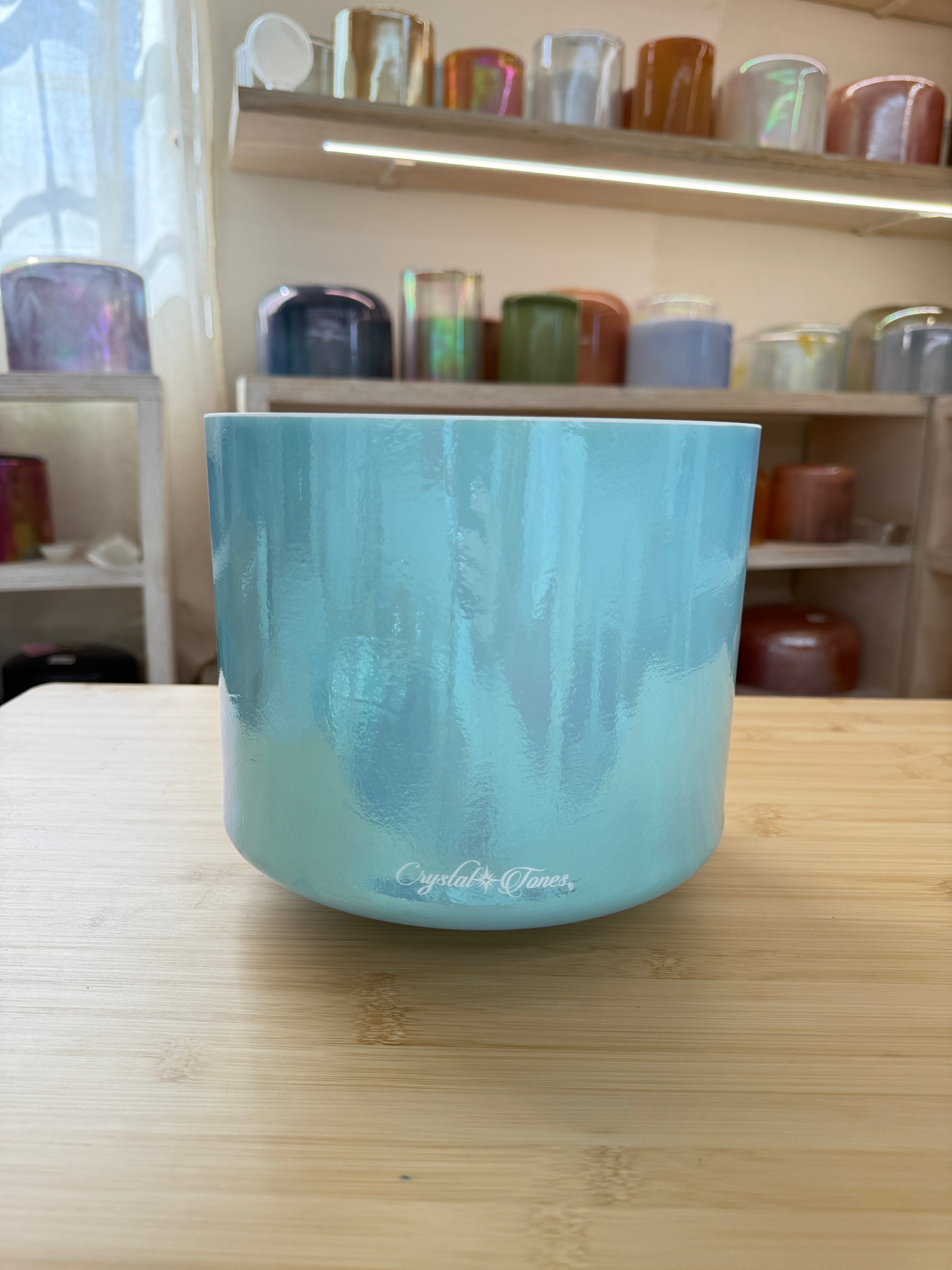 9" B-15 Ocean Gold 159603 Crystal Tones® Alchemy Crystal Bowl