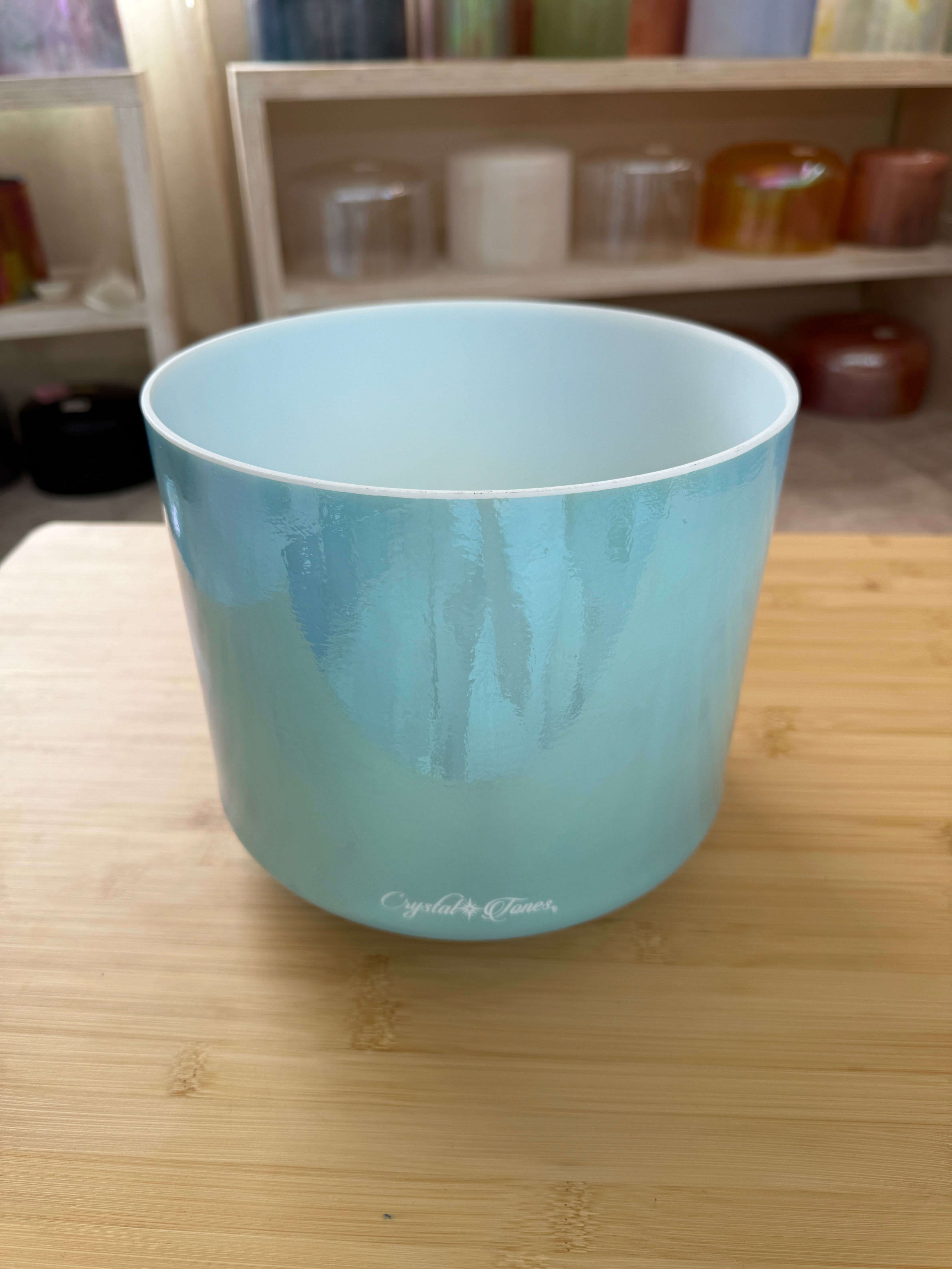 9" B-15 Ocean Gold 159603 Crystal Tones® Alchemy Crystal Bowl