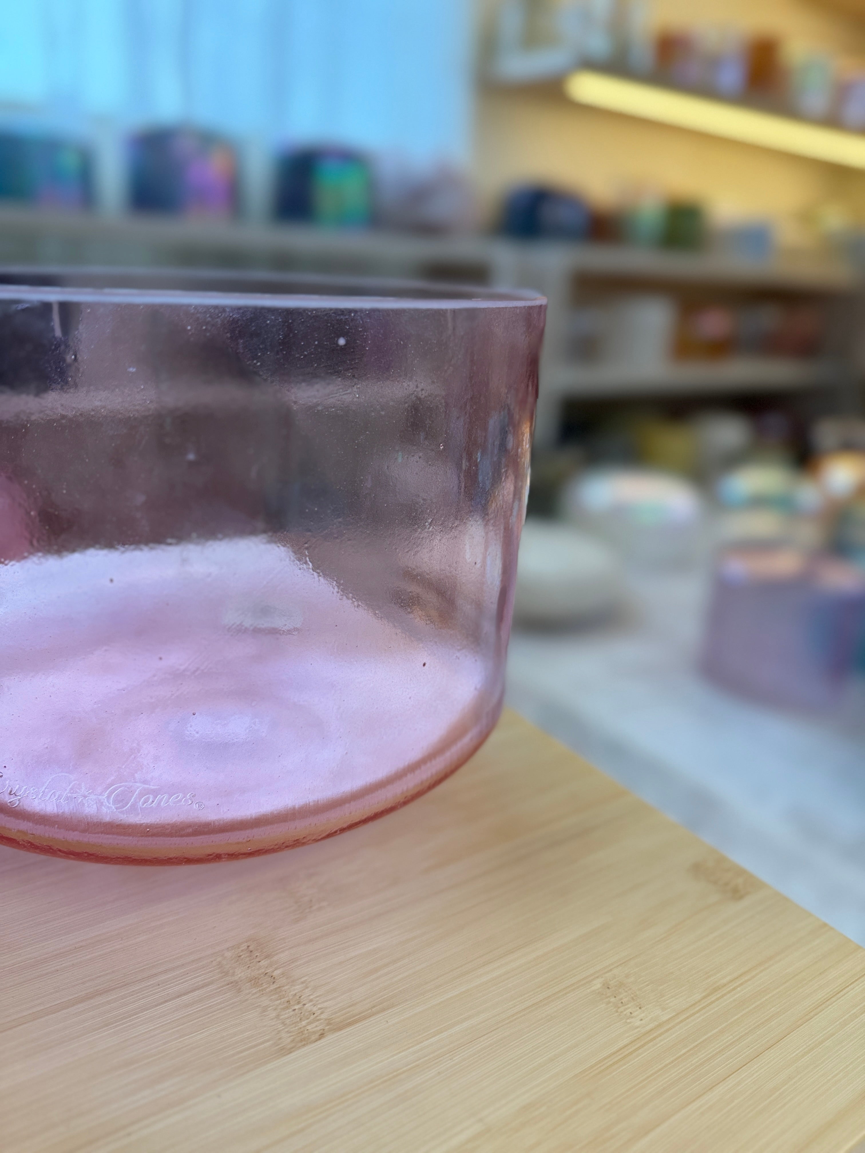 9" B+10 Pink Aura Gold 160847 Crystal Tones® Alchemy Singing Bowl