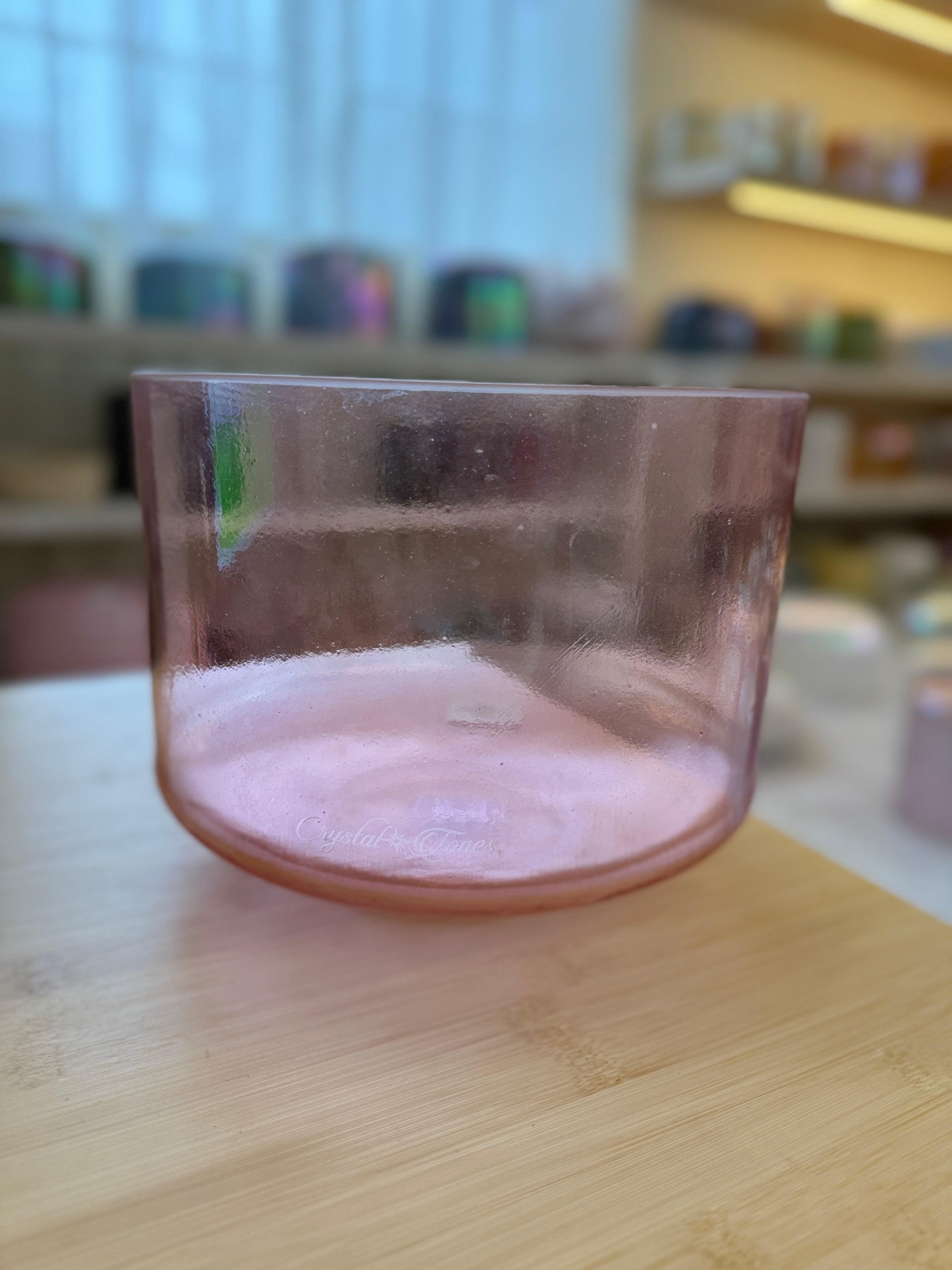 9" B+10 Pink Aura Gold 160847 Crystal Tones® Alchemy Singing Bowl