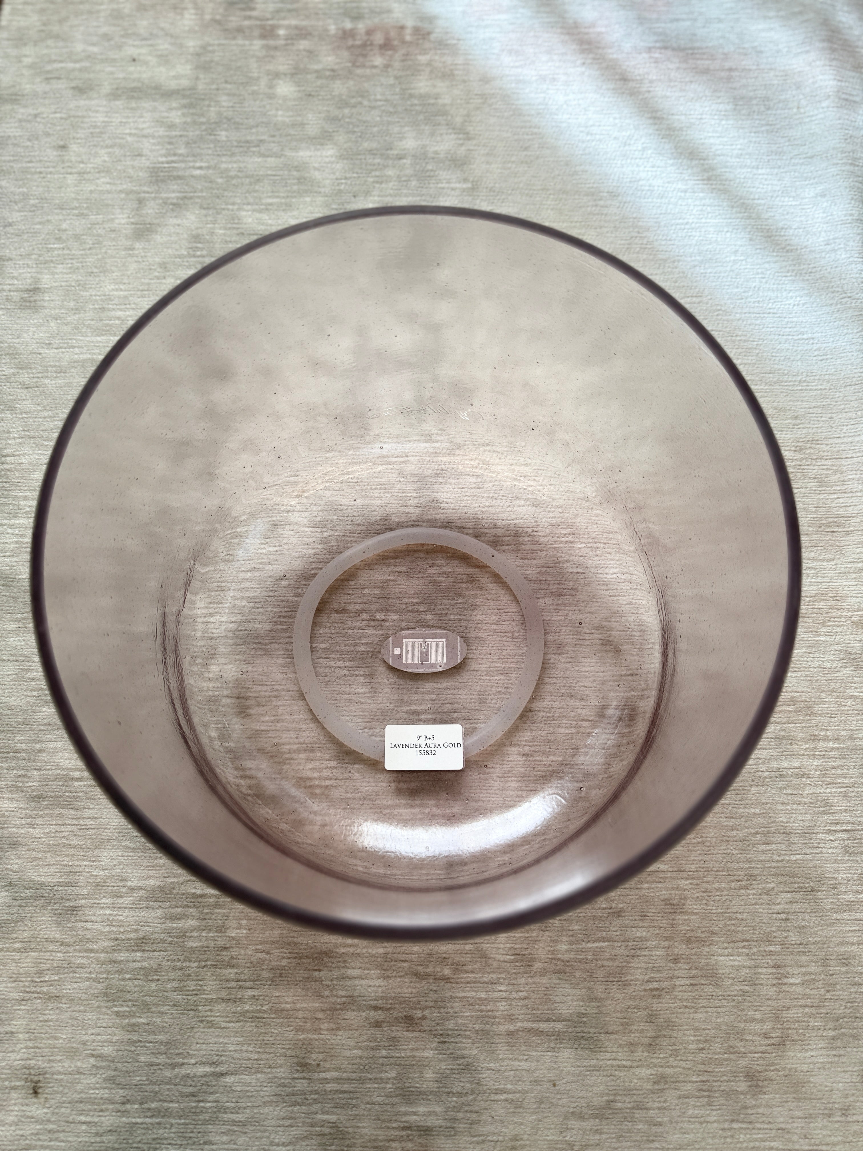 9" B+5 Lavender Aura Gold 155832 Crystal Tones® Alchemy Singing Bowl
