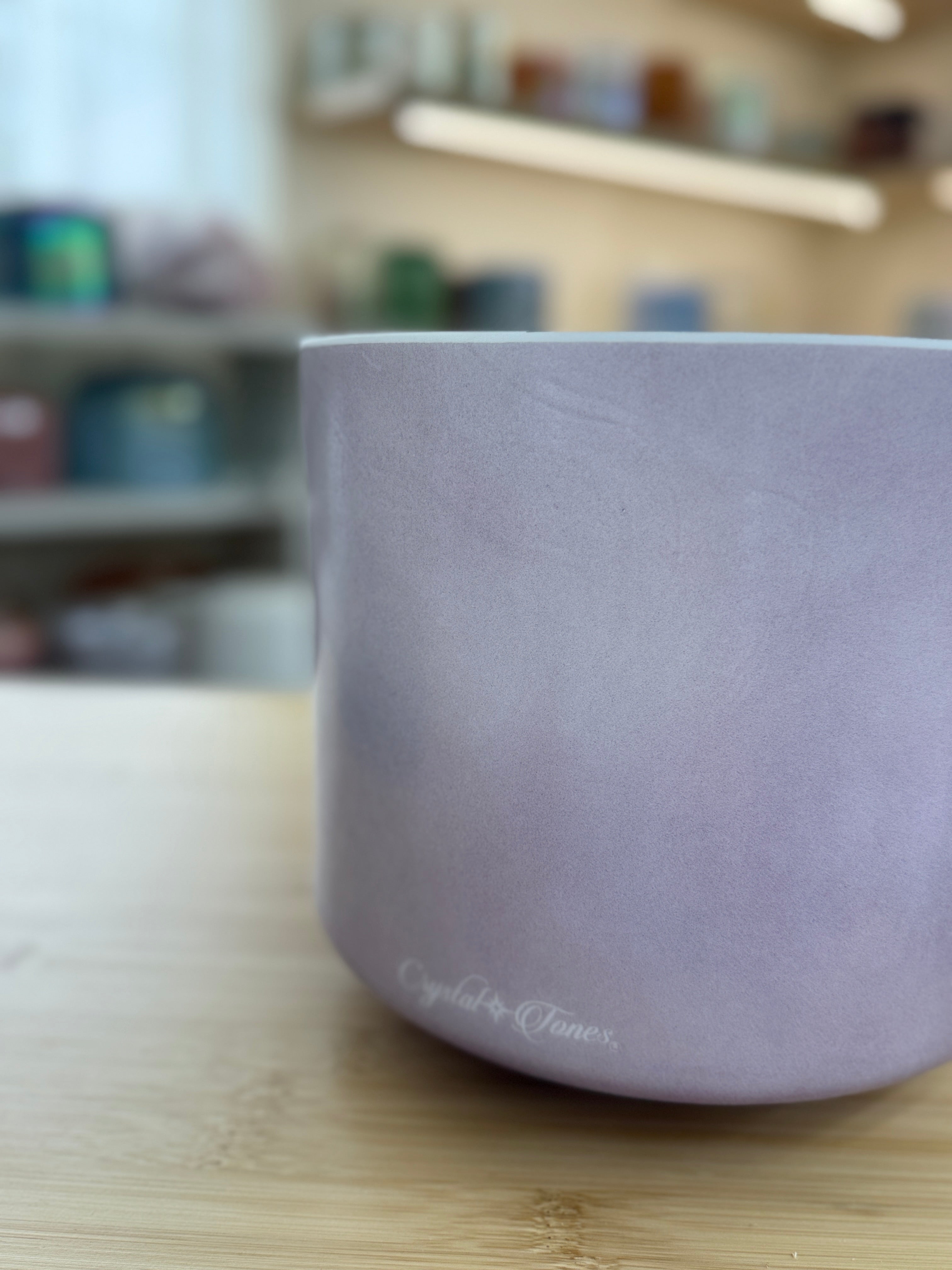 9" C-10 Lavender Sunset Gold 161834 Crystal Tones® Alchemy Singing Bowl