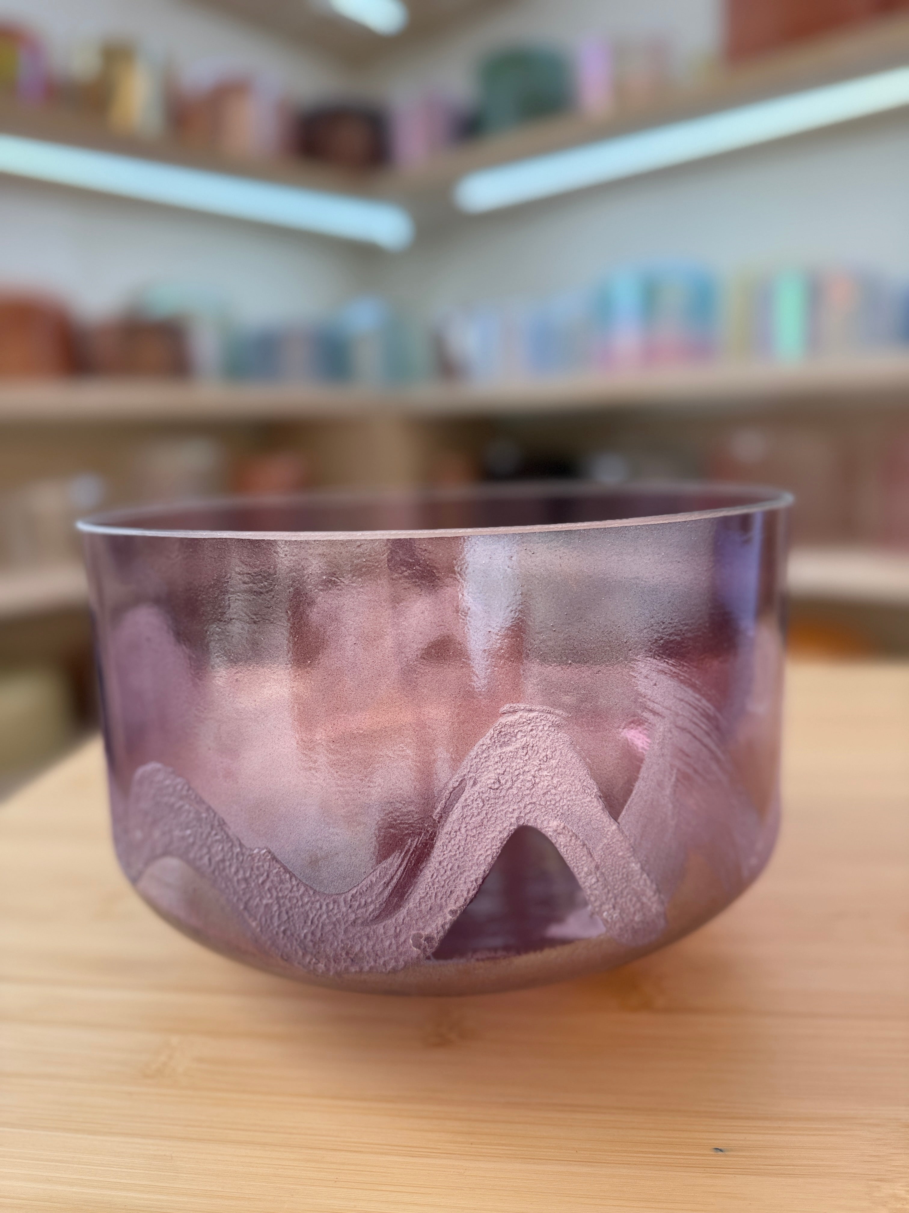 9" C0 Azeztulite, Lavender Aura Gold 157204 Crystal Tones® Alchemy Singing Bowl