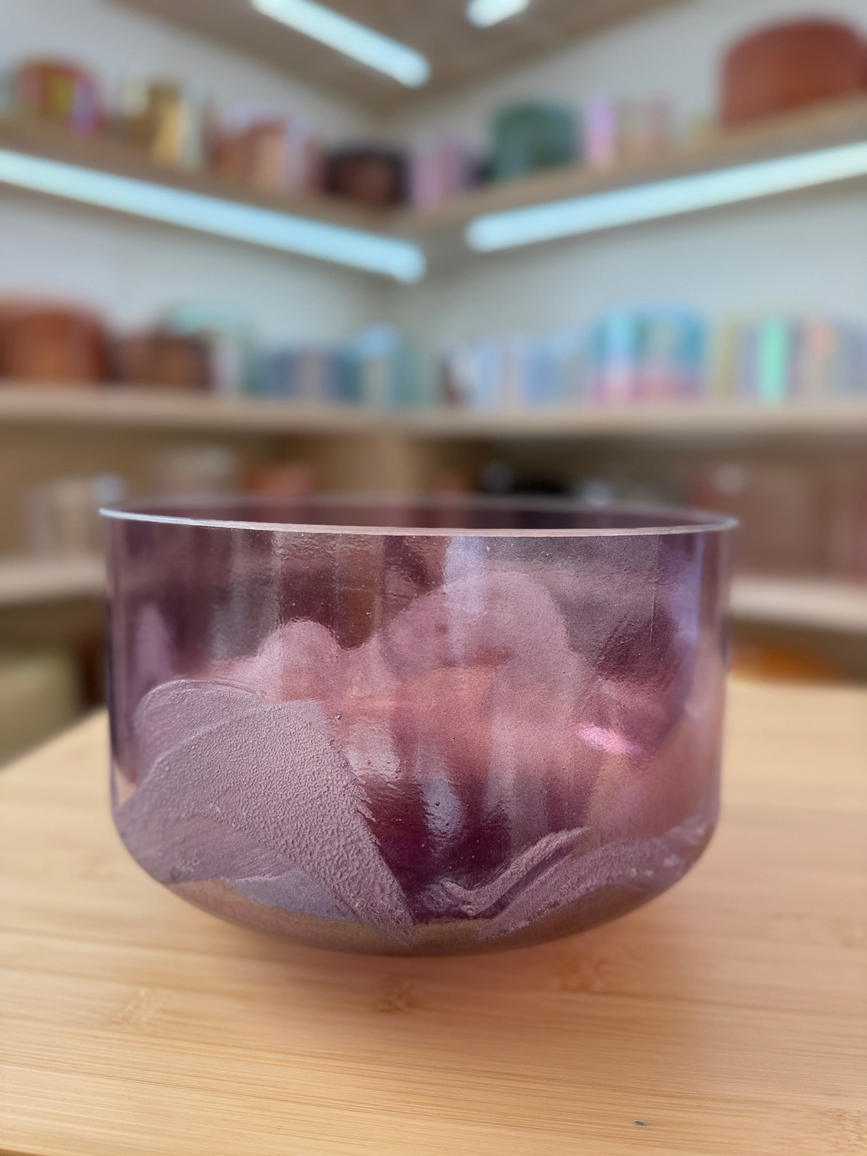 9" C0 Azeztulite, Lavender Aura Gold 157204 Crystal Tones® Alchemy Singing Bowl