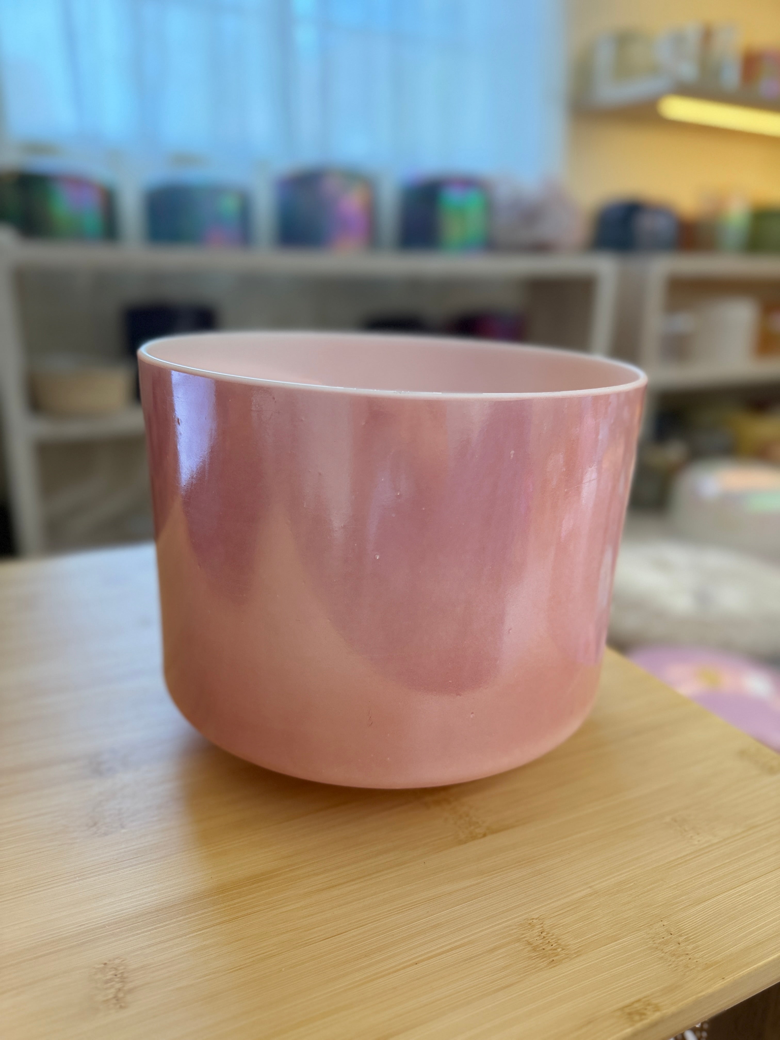 9" C#-10 Rose Quartz, Palladium 140456 Crystal Tones® Alchemy Singing Bowl