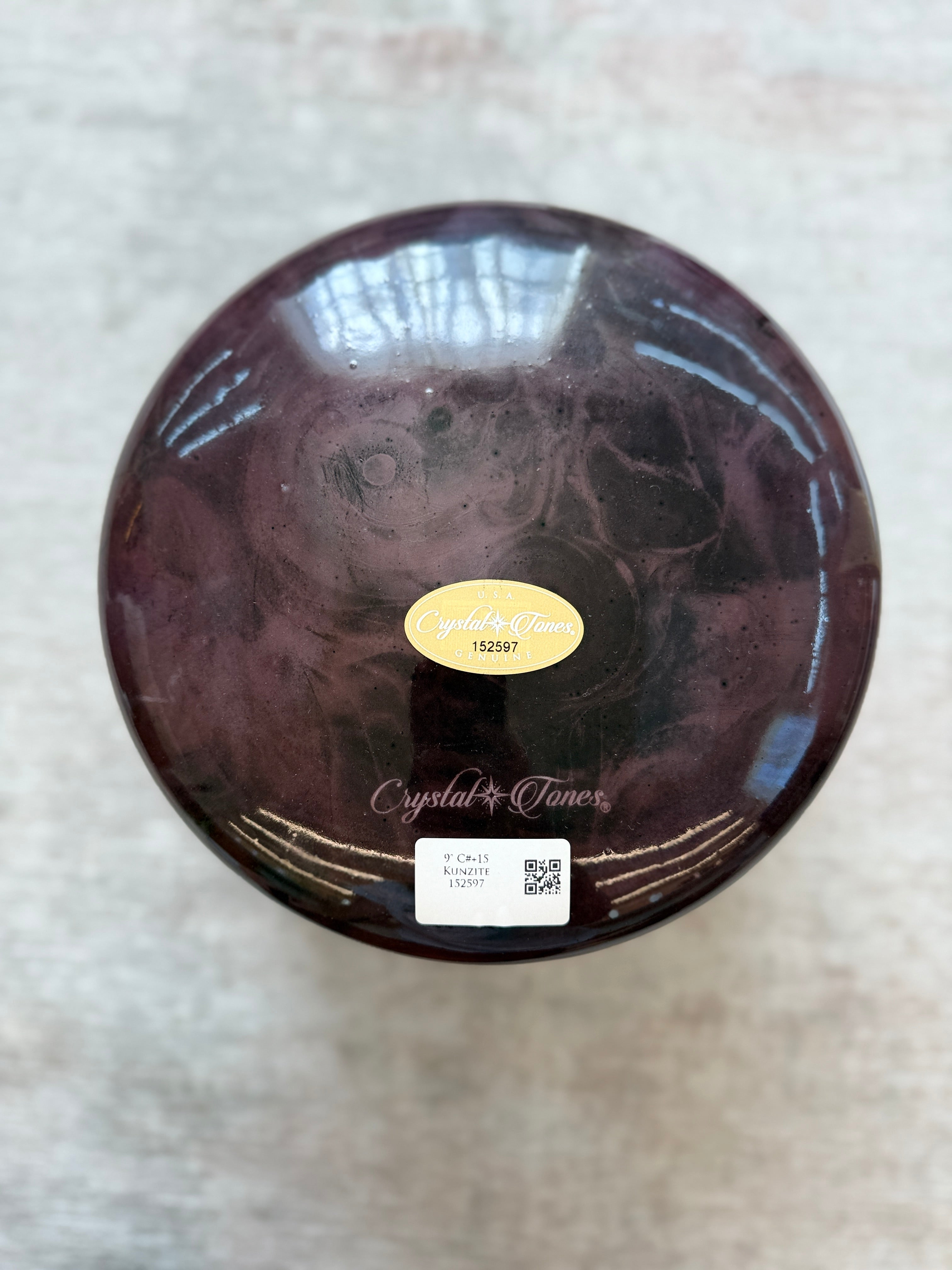 9" C#+15 Kunzite 152597 Crystal Tones® Alchemy Singing Bowl