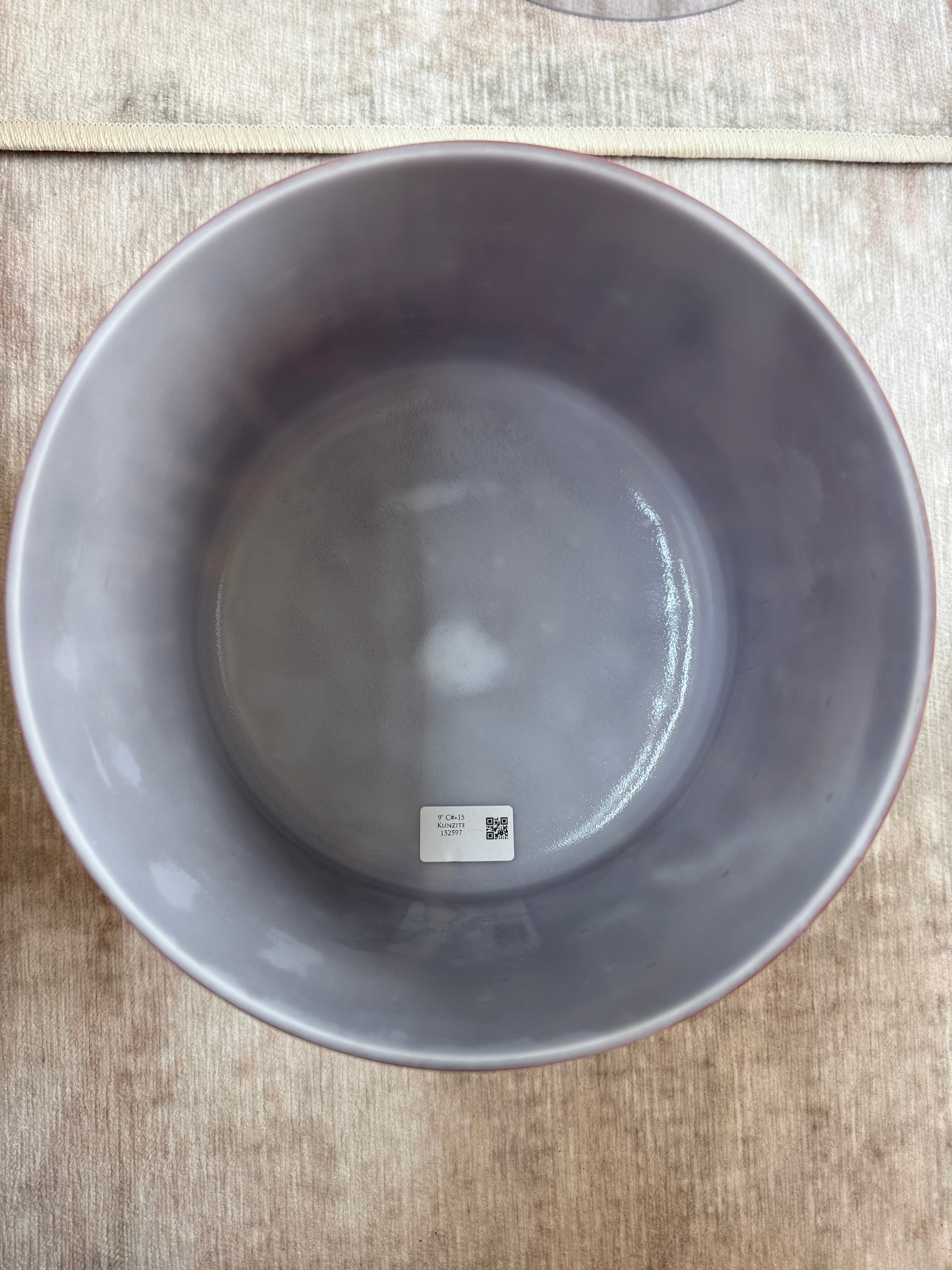 9" C#+15 Kunzite 152597 Crystal Tones® Alchemy Singing Bowl