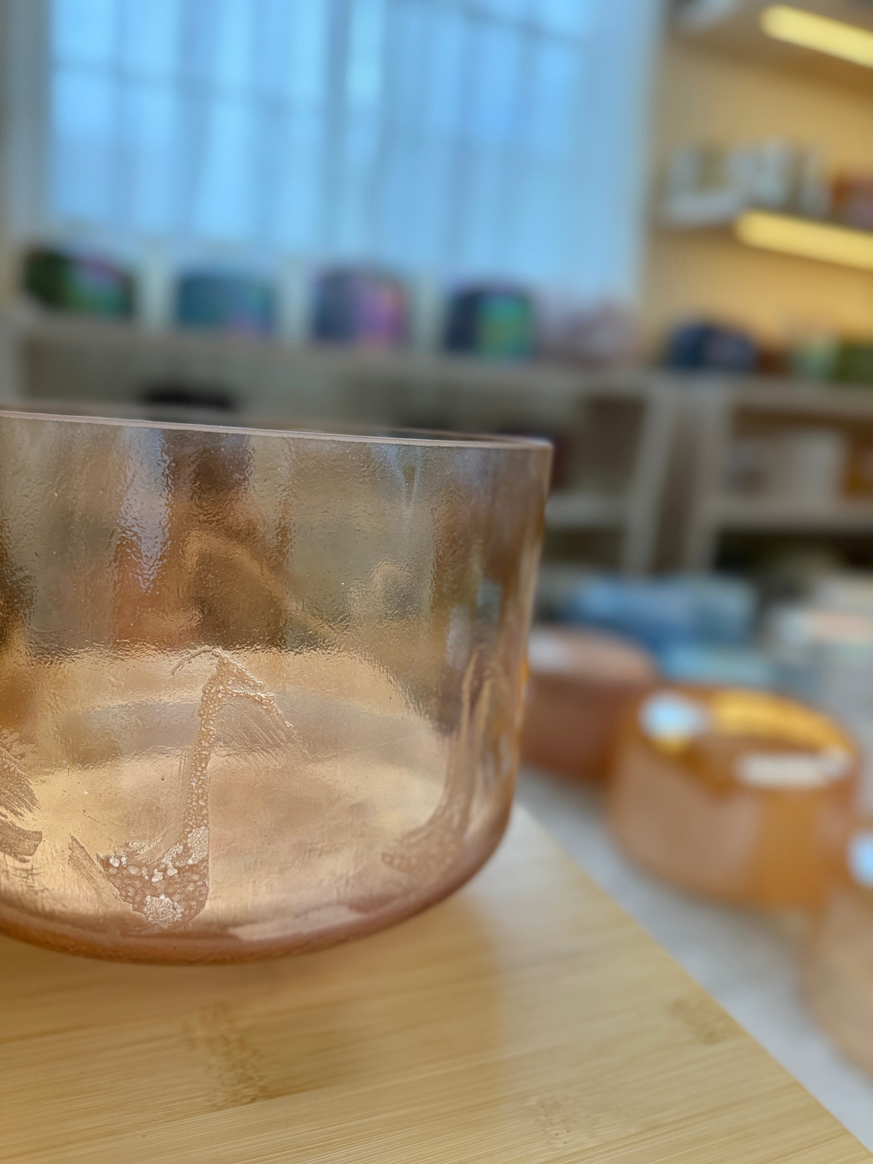 9" C+20 Azeztulite, Grandmother, Pink Aura Gold 159926 Crystal Tones® Alchemy Singing Bowl
