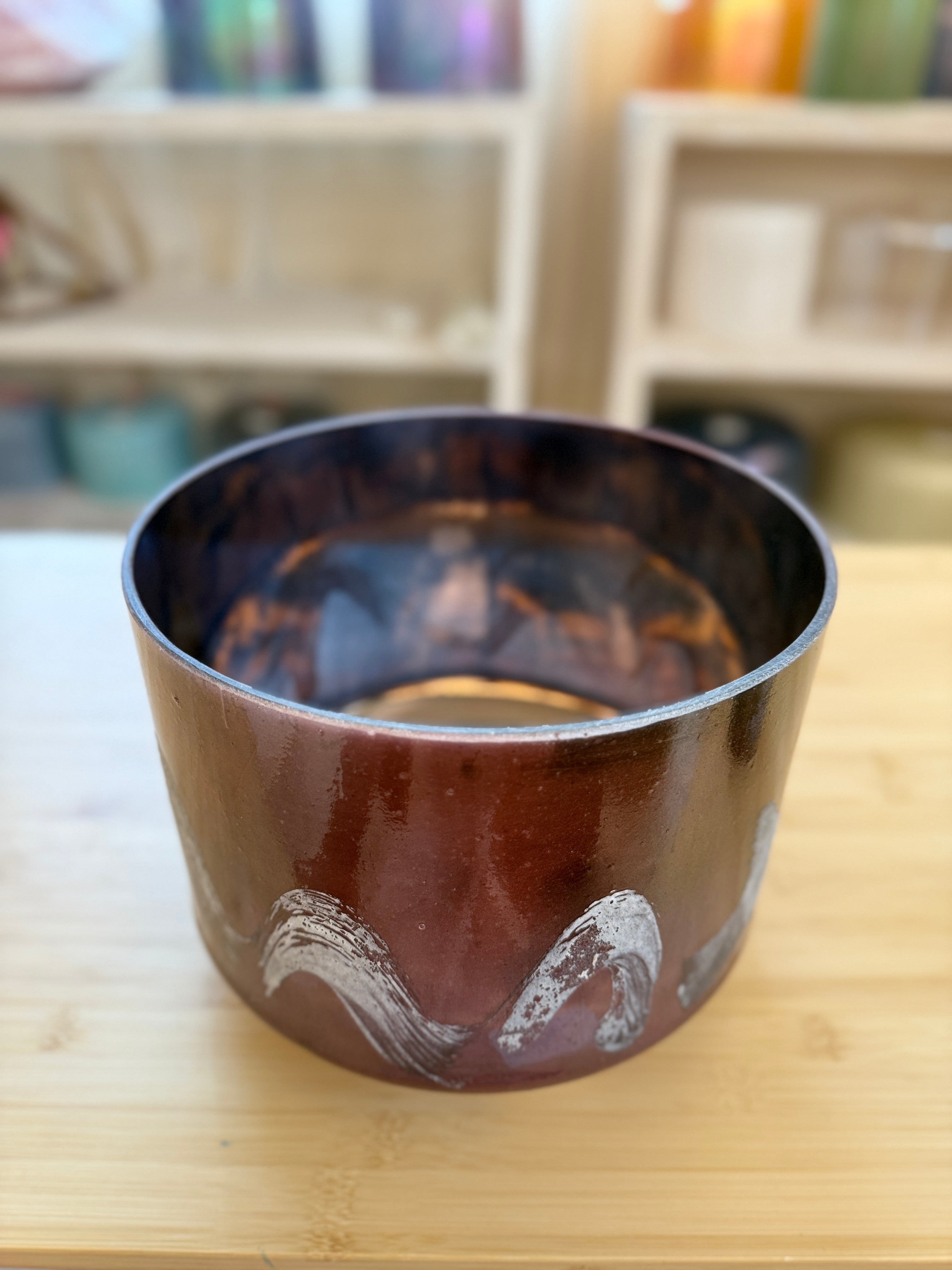 9" C+20 Pink Tourmaline, Tibetan Quartz Copper (Inside) 158748 Crystal Tones® Alchemy Singing Bowl