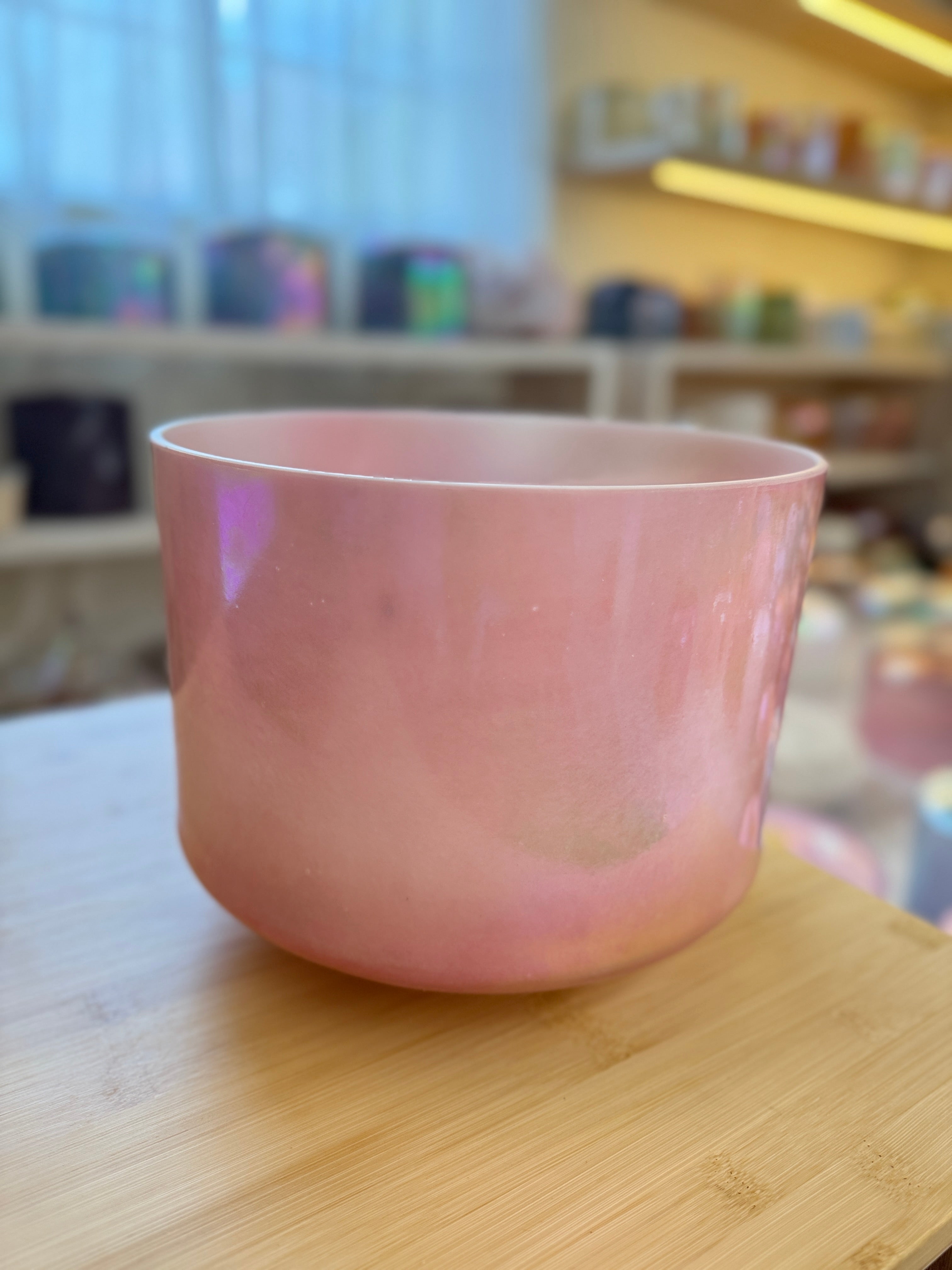9" C#+20 Rose Quartz, Platinum 144742 Crystal Tones® Alchemy Singing Bowl