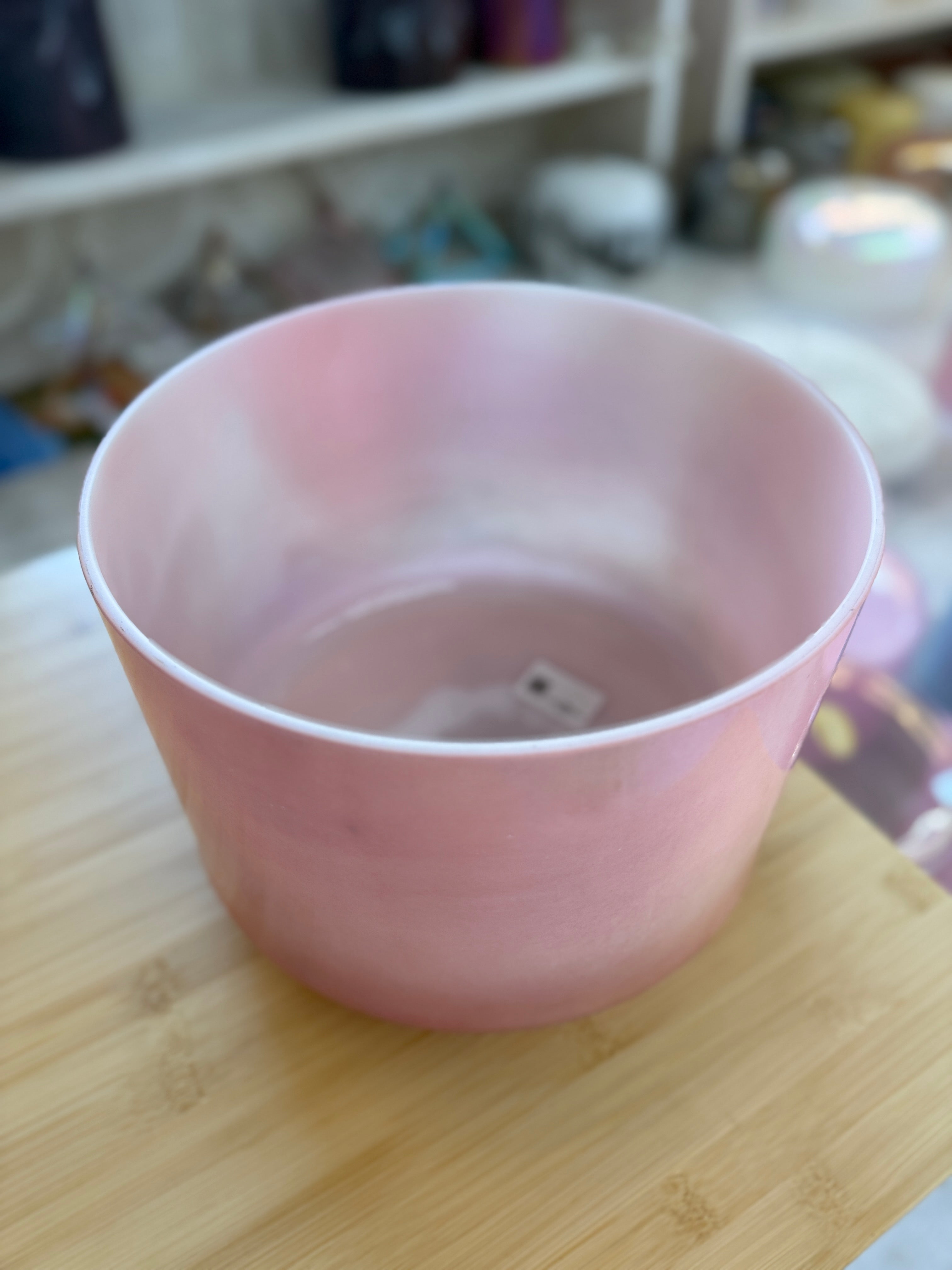 9" C#+20 Rose Quartz, Platinum 144742 Crystal Tones® Alchemy Singing Bowl