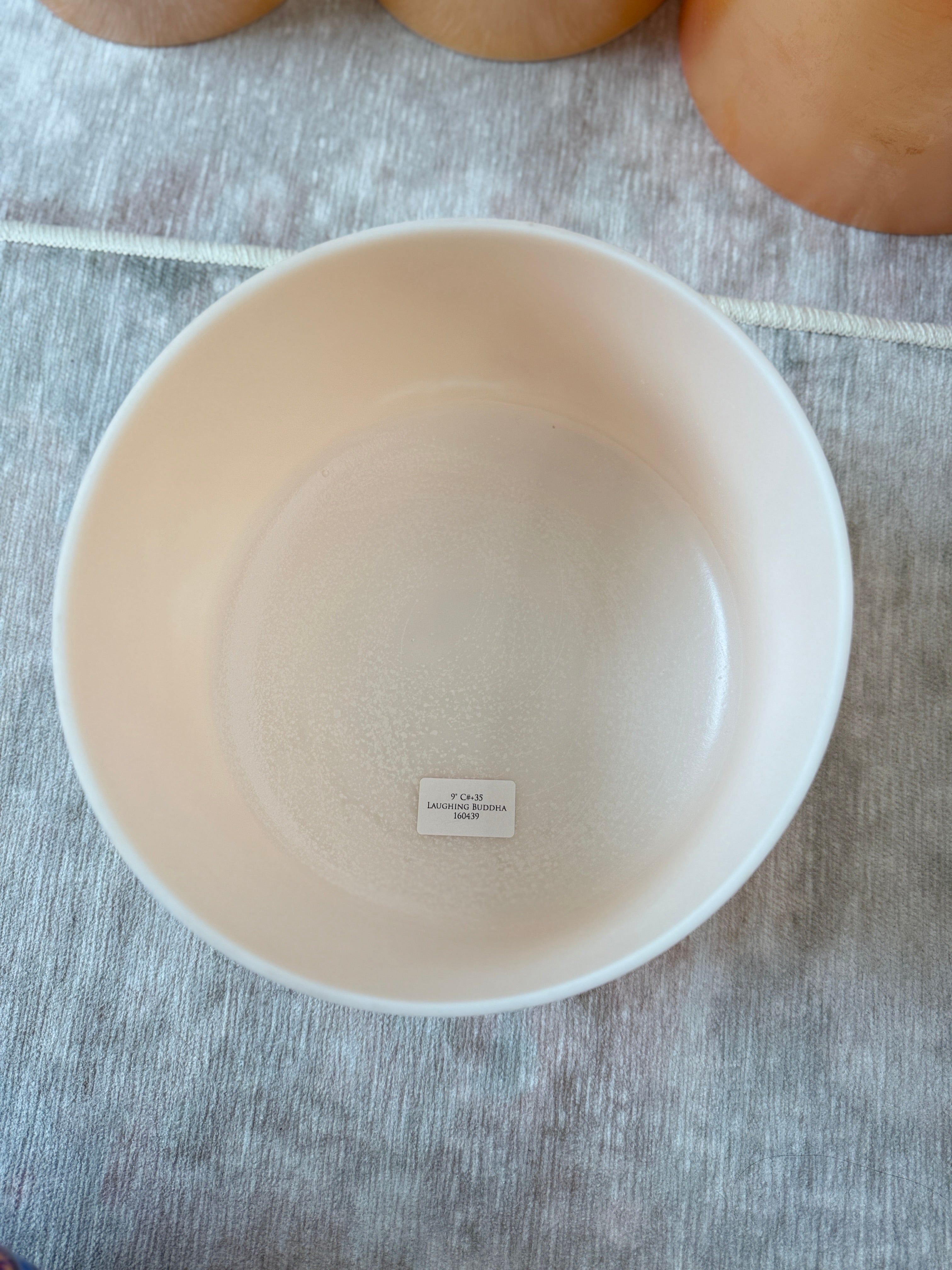 9" C#+35 Laughing Buddha 160439 Crystal Tones® Alchemy Singing Bowl