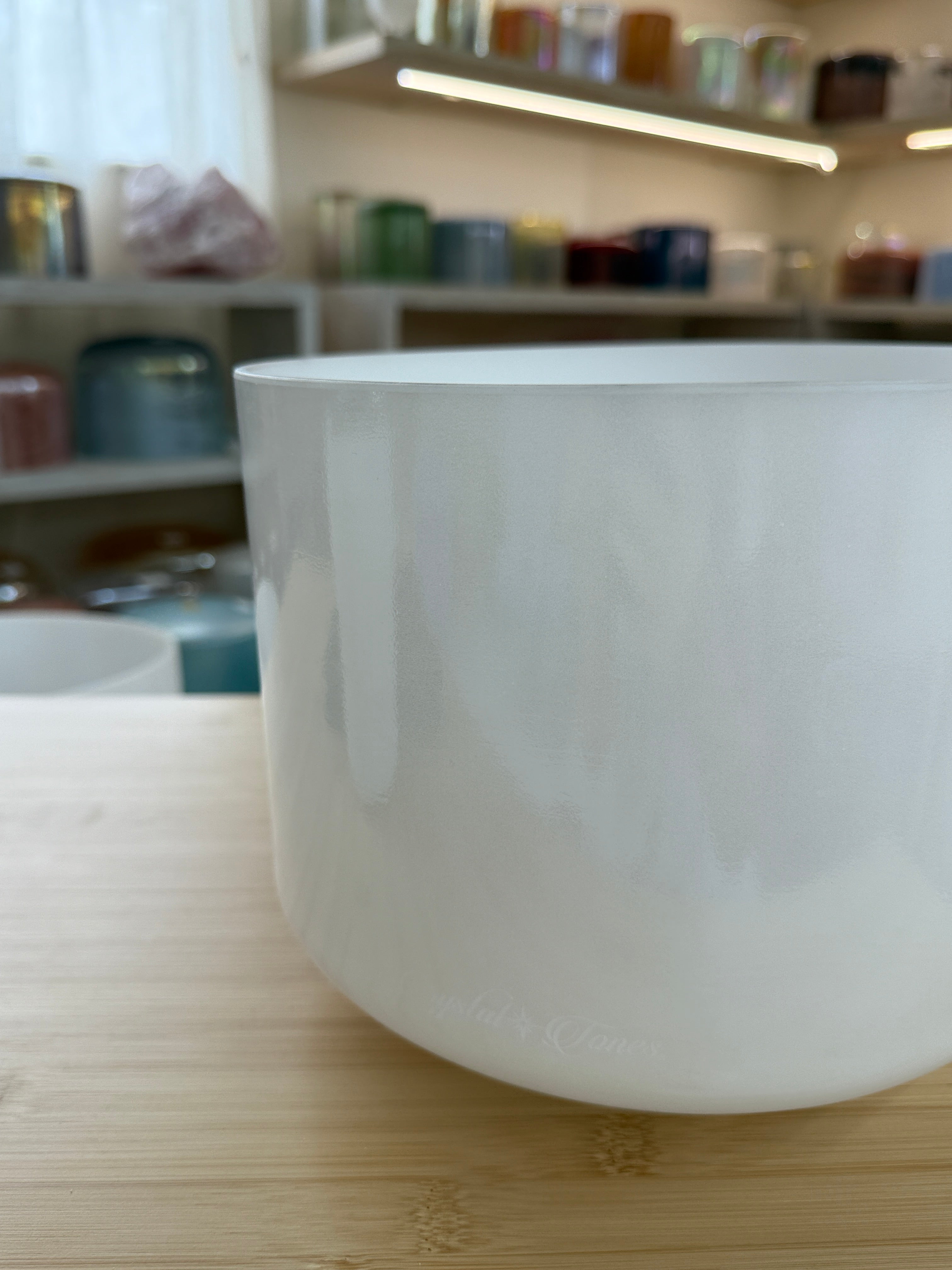 9" C#+5 White Light Angel Gold 156637 Crystal Tones® Alchemy Singing Bowl