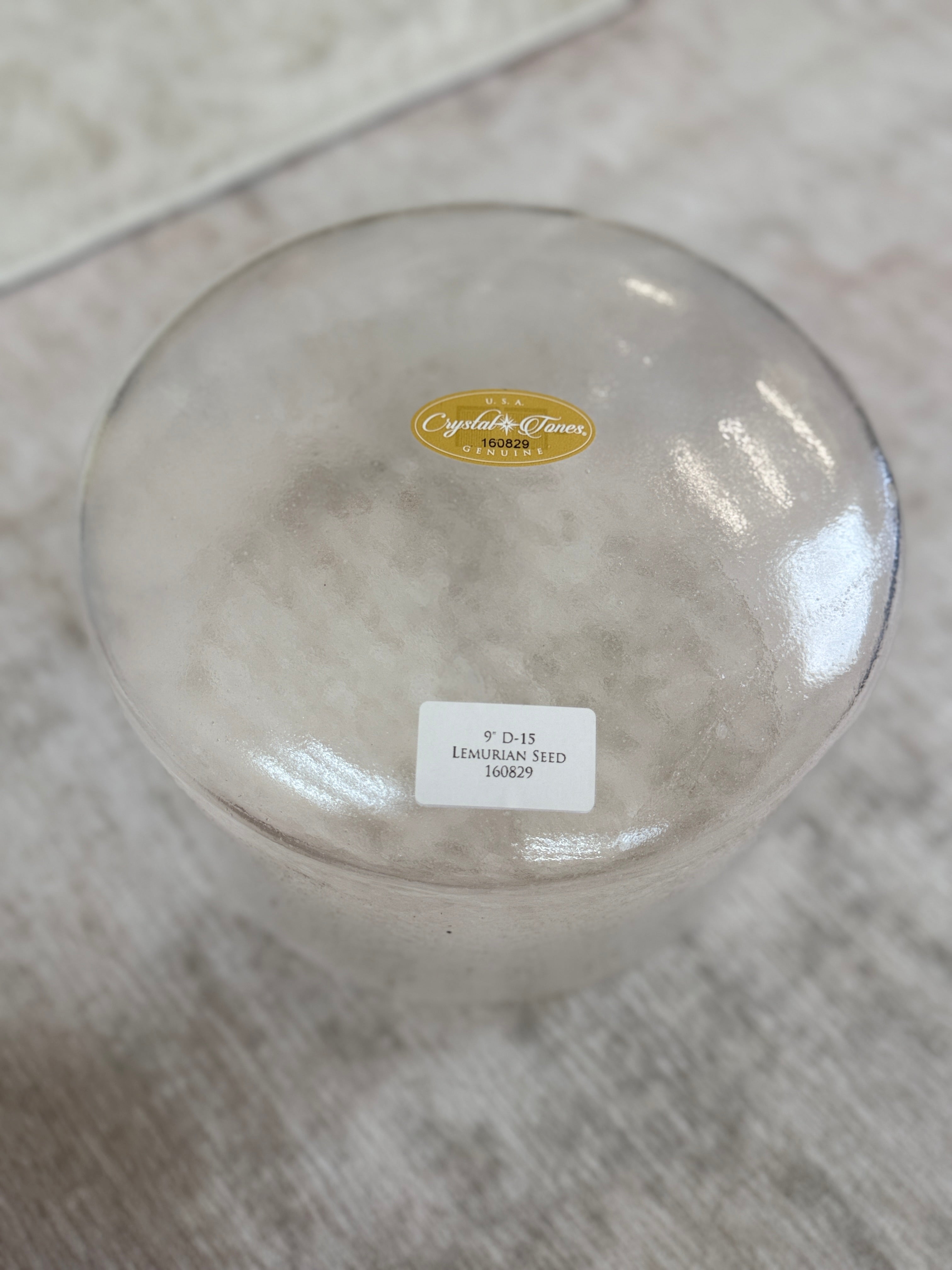 9" D-15 Lemurian Seed 160829 Crystal Tones® Alchemy Singing Bowl