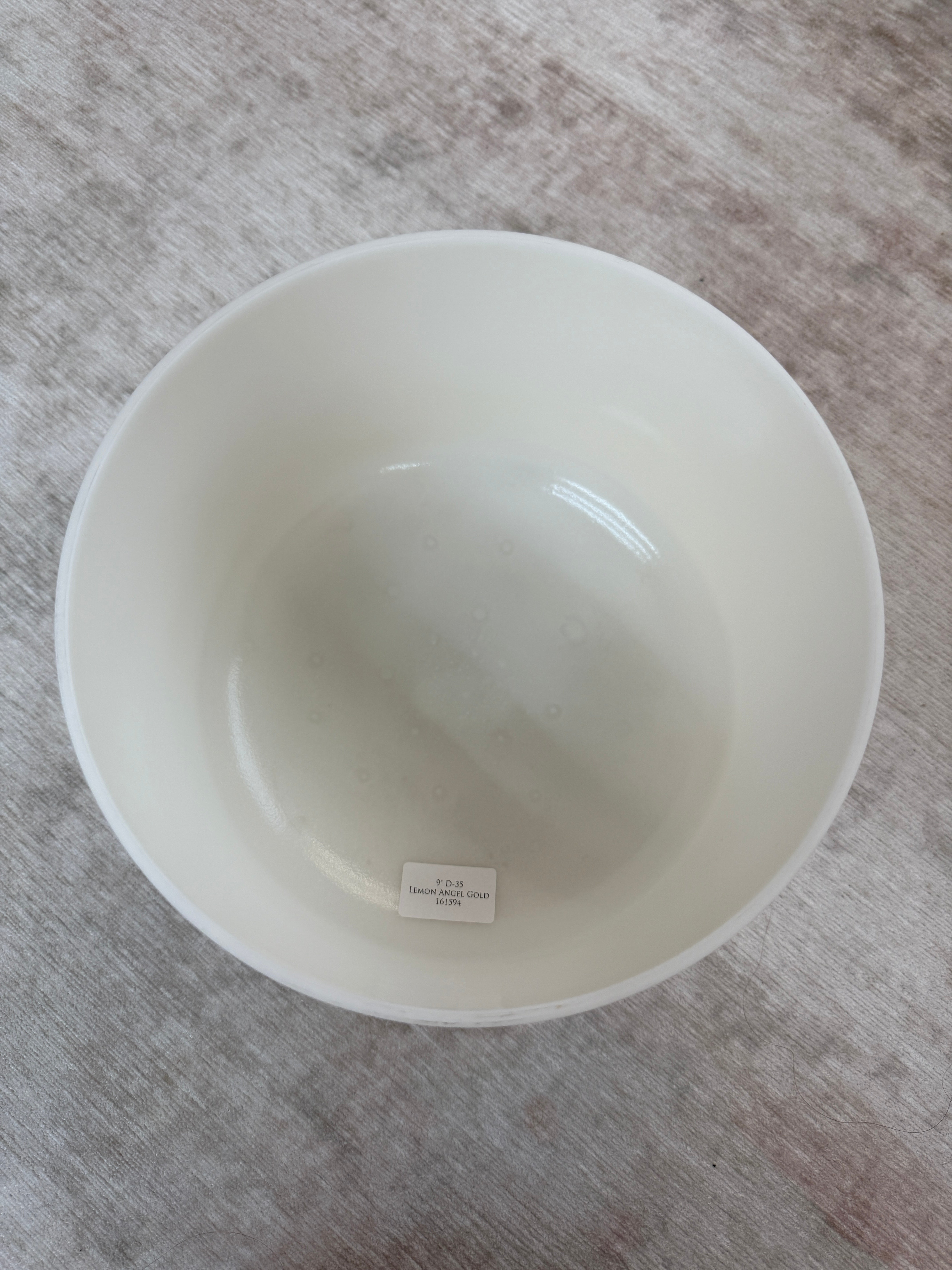 9" D-35 Lemon Angel Gold 161594 Crystal Tones® Alchemy Singing Bowl