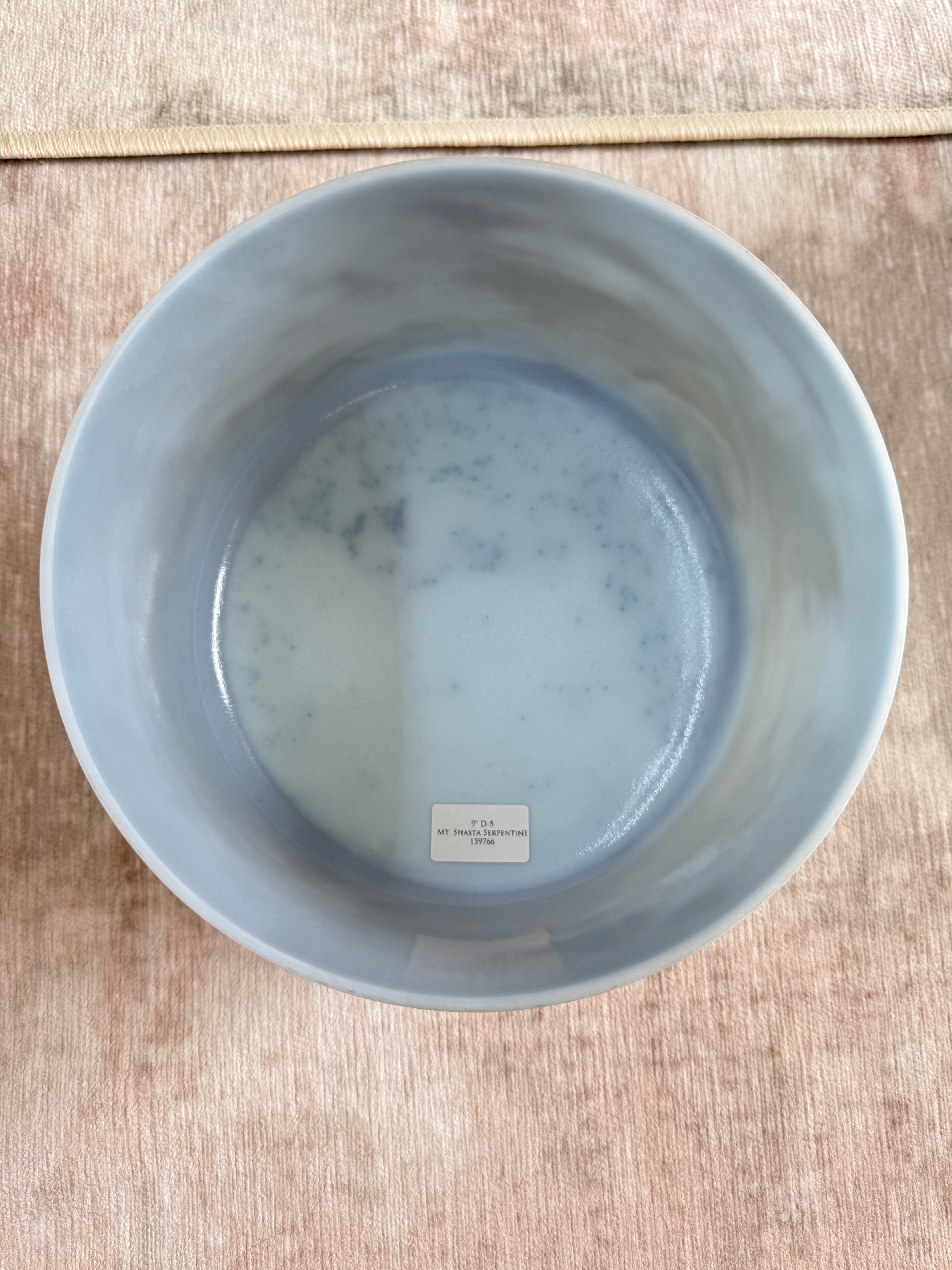 9" D-5 Mt. Shasta Serpentine 159766 Crystal Tones® Alchemy Crystal Bowl