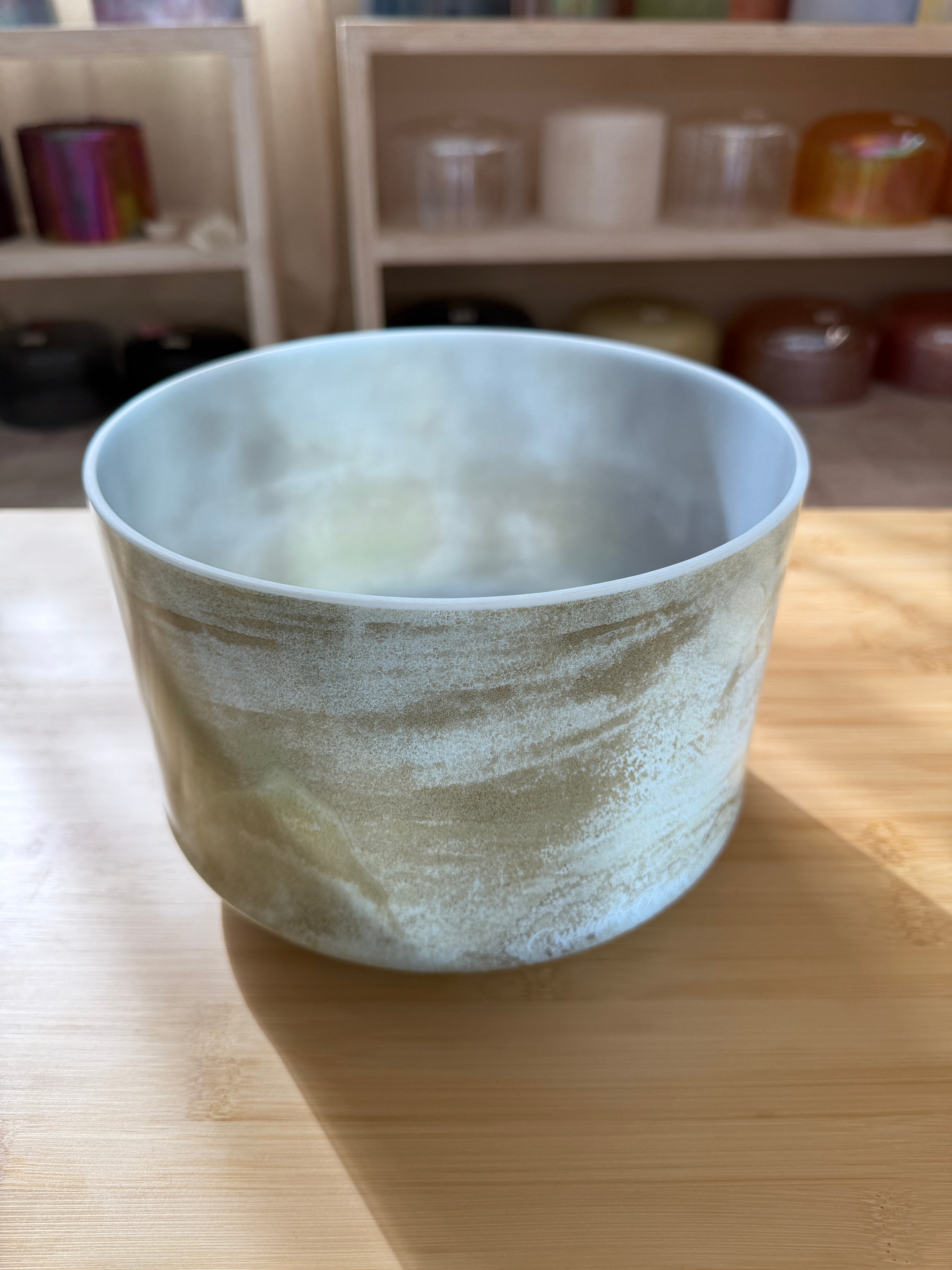9" D-5 Mt. Shasta Serpentine 159766 Crystal Tones® Alchemy Crystal Bowl