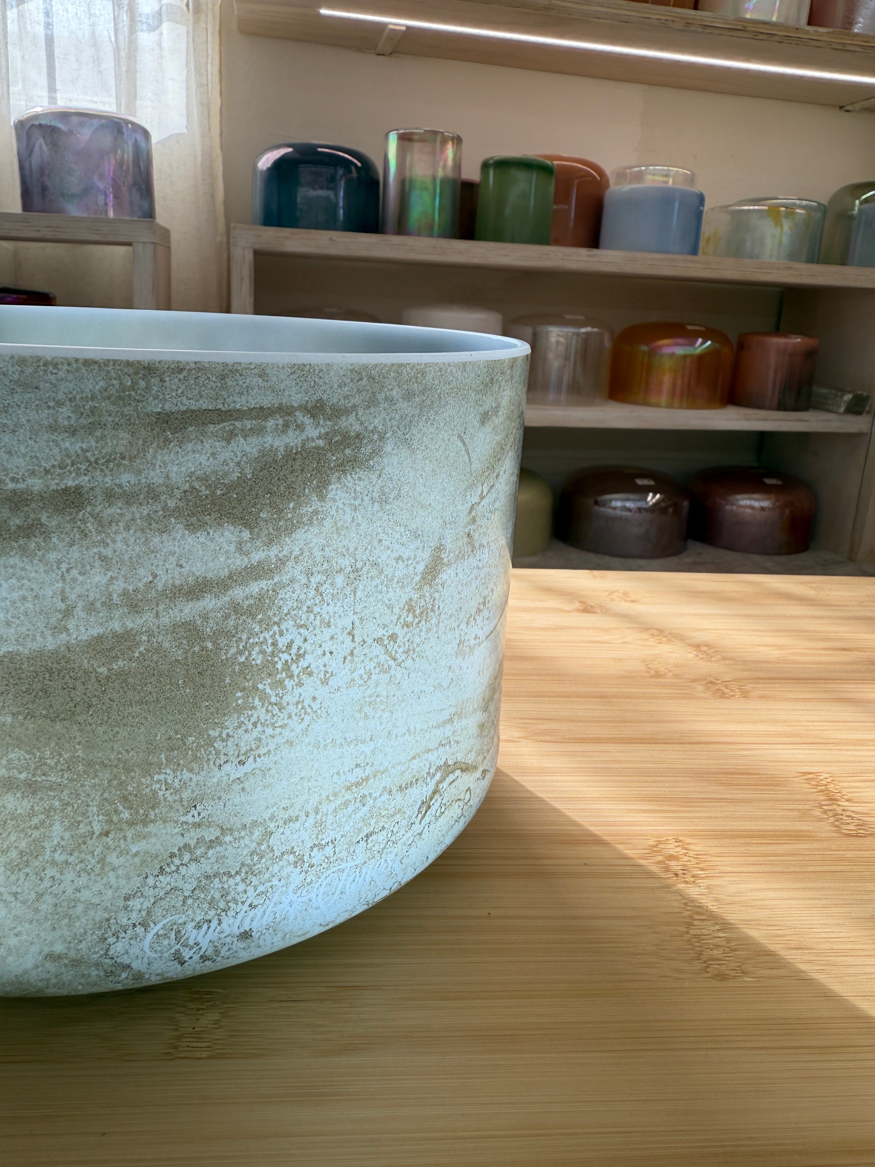 9" D-5 Mt. Shasta Serpentine 159766 Crystal Tones® Alchemy Crystal Bowl