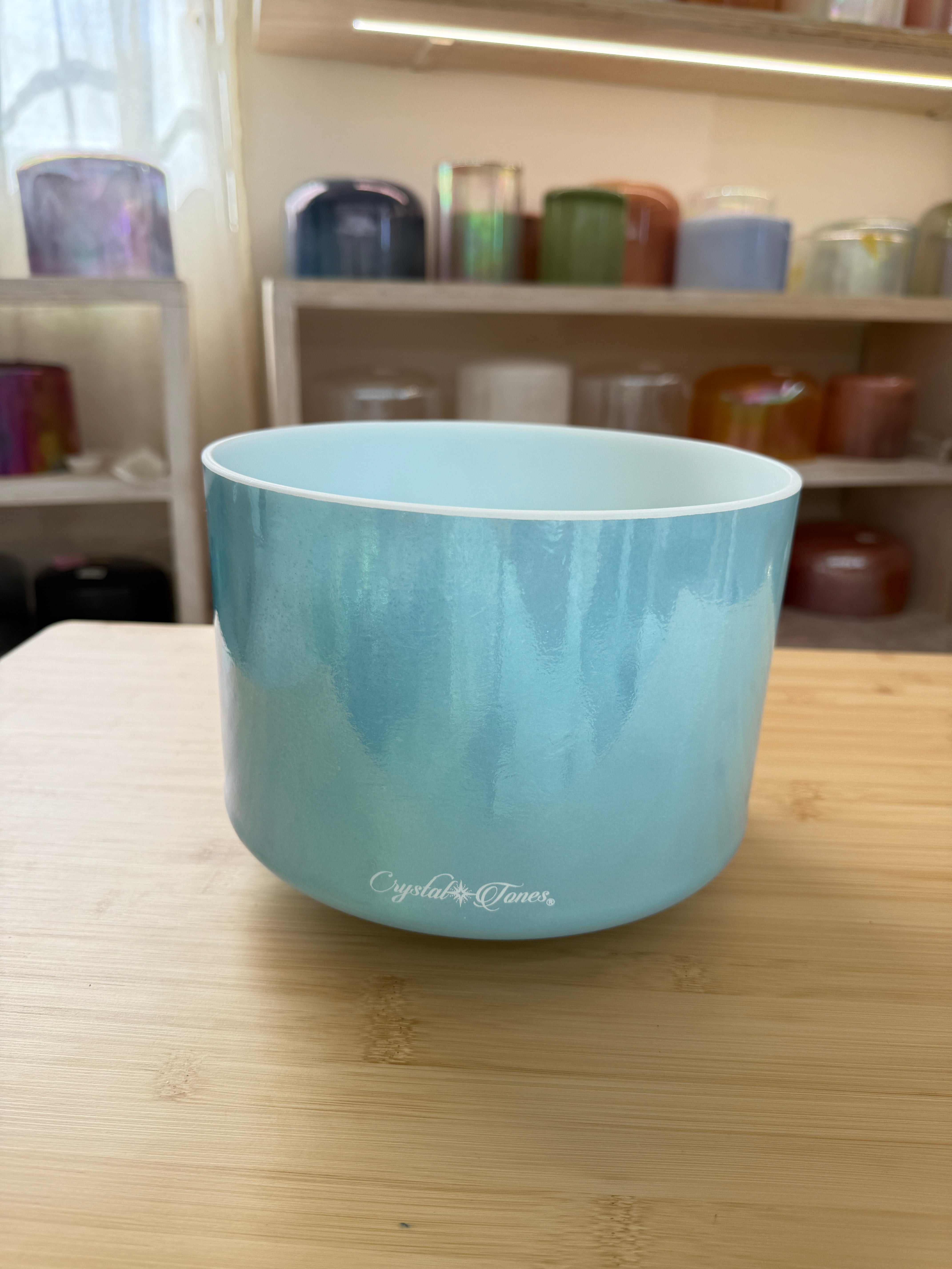 9" D-5 Ocean Gold 160442 Crystal Tones® Alchemy Singing Bowl