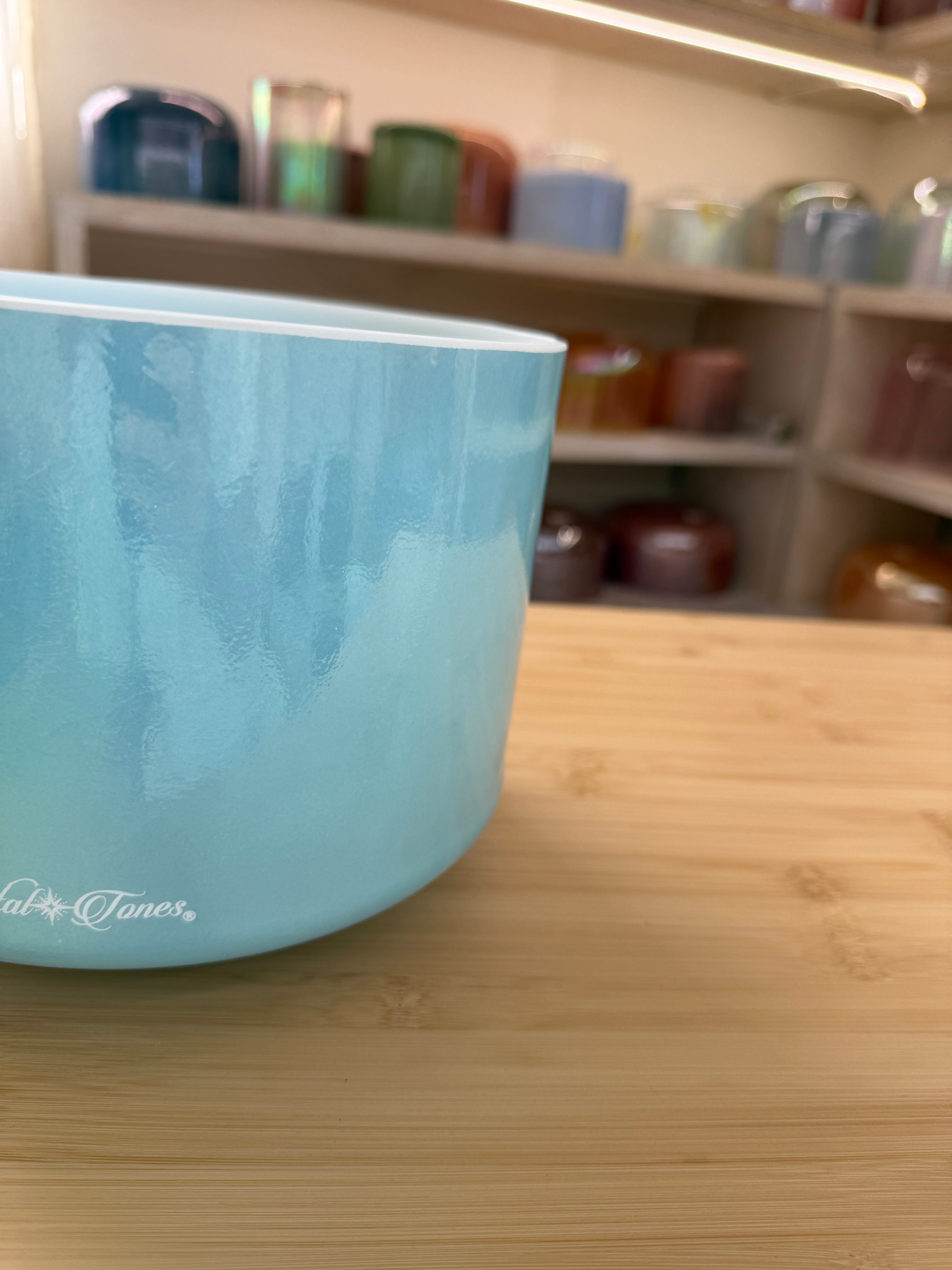 9" D-5 Ocean Gold 160442 Crystal Tones® Alchemy Singing Bowl