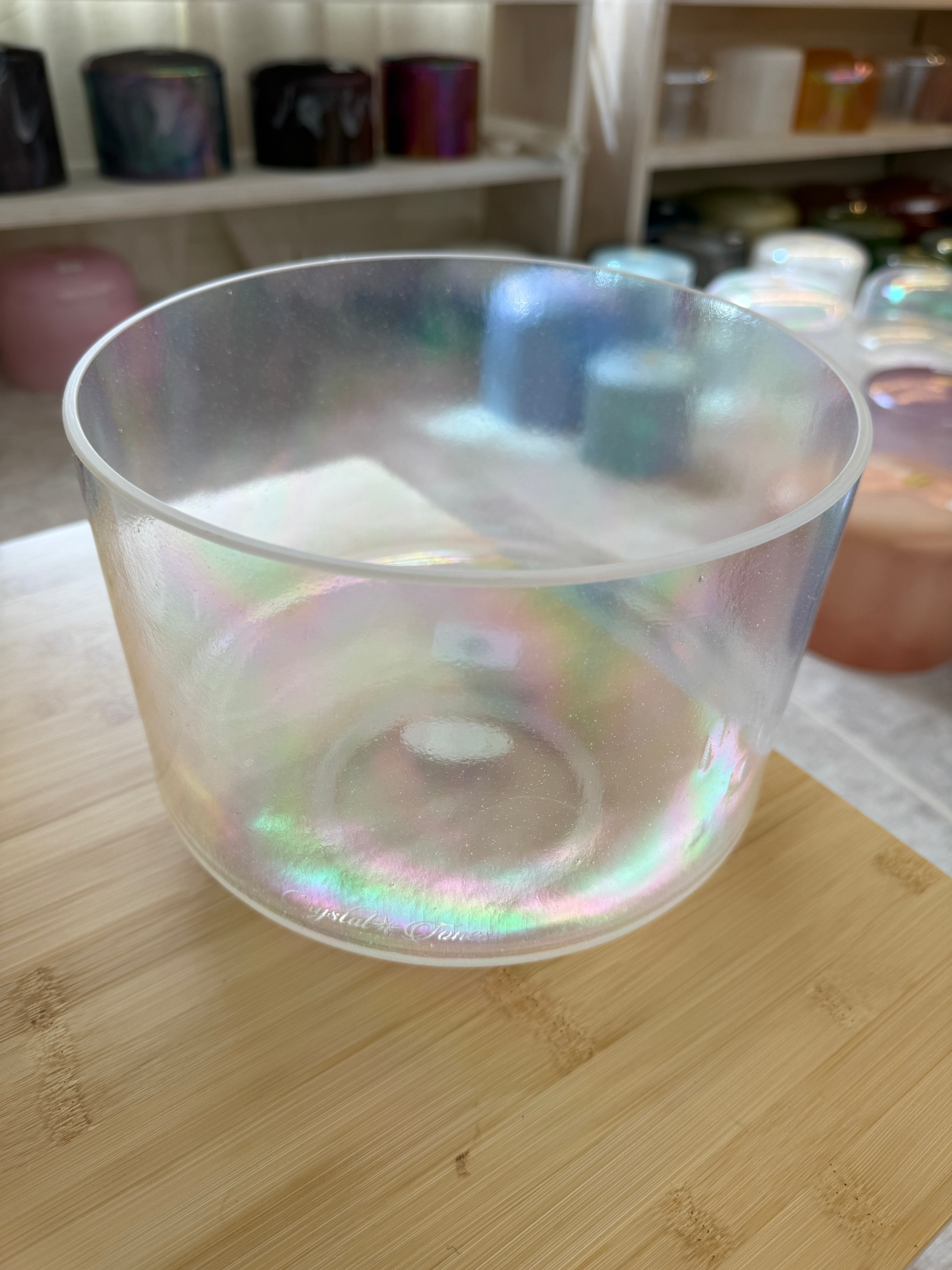 9" D0 Platinum 155878 Crystal Tones® Alchemy Singing Bowl