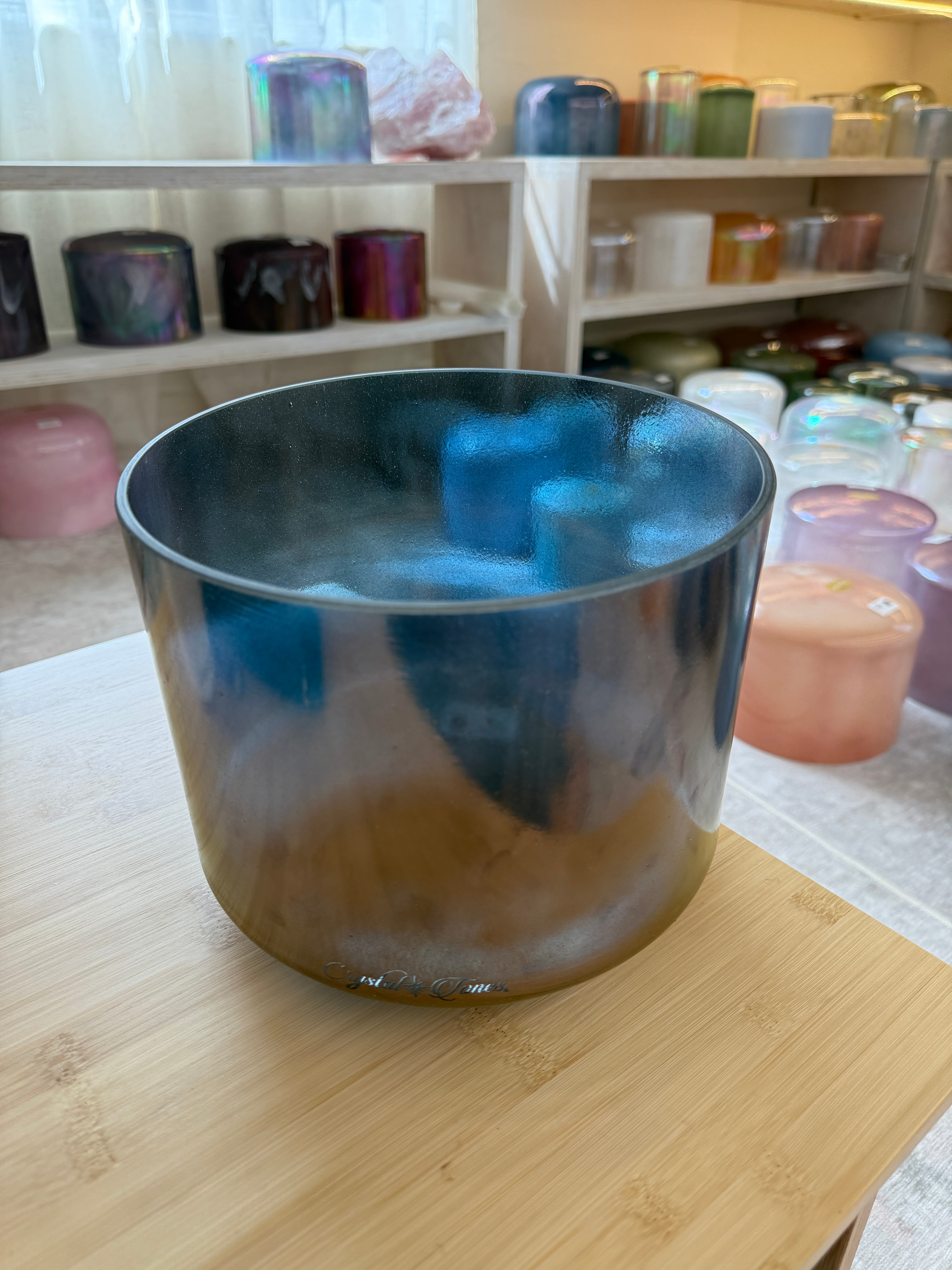 9" D#-10 Tibetan Quartz Copper 156012 Crystal Tones® Alchemy Singing Bowl