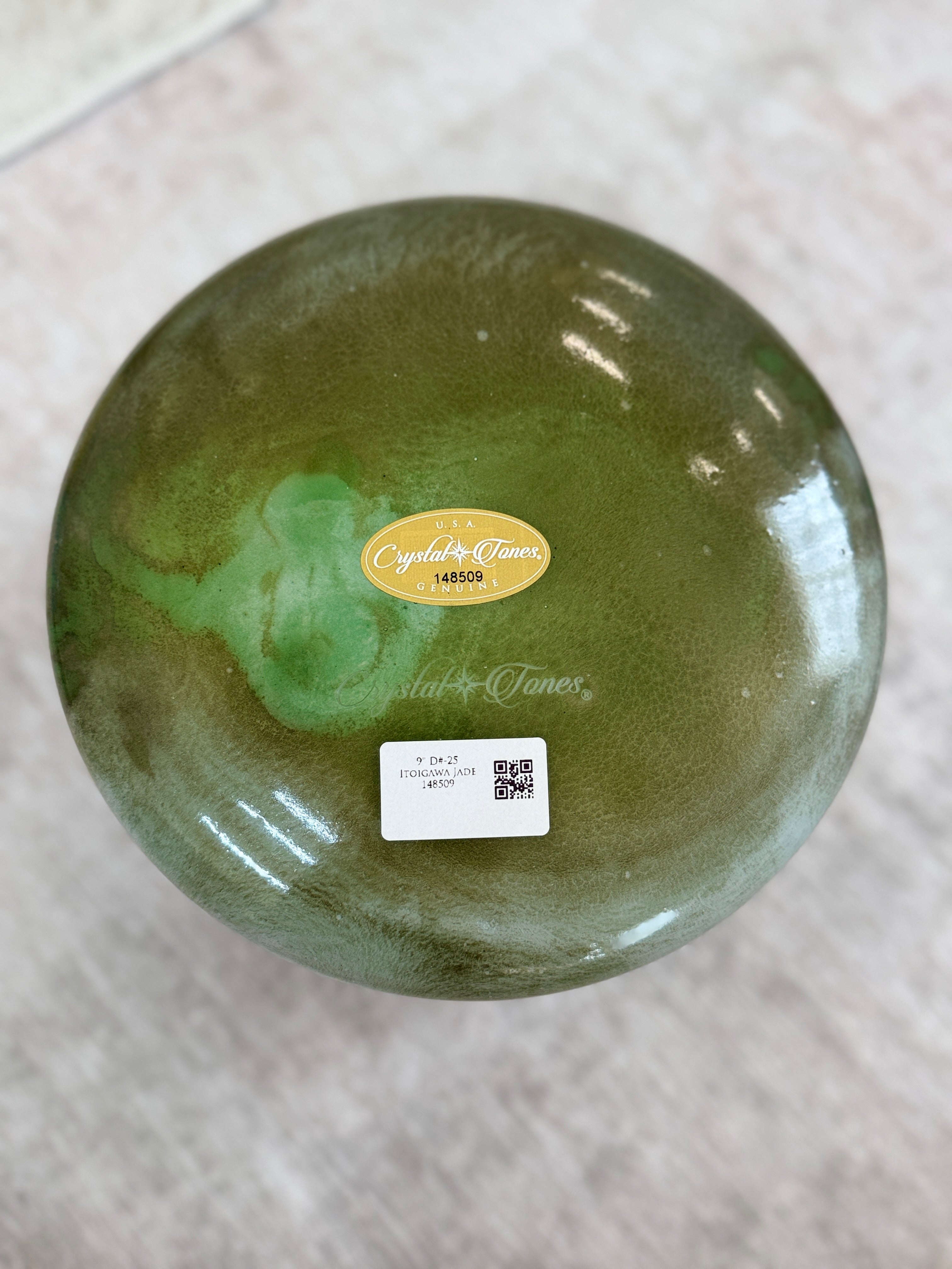 9" D#-25 Itoigawa Jade 148509 Crystal Tones Alchemy Singing Bowl