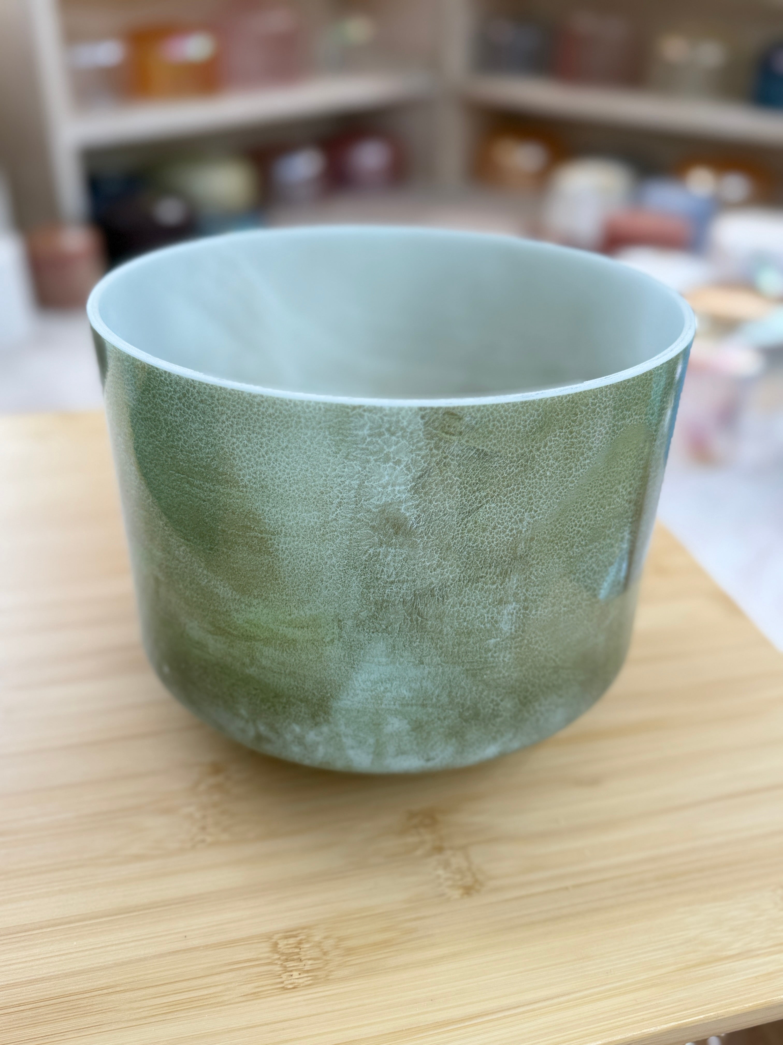 9" D#-25 Itoigawa Jade 148509 Crystal Tones Alchemy Singing Bowl