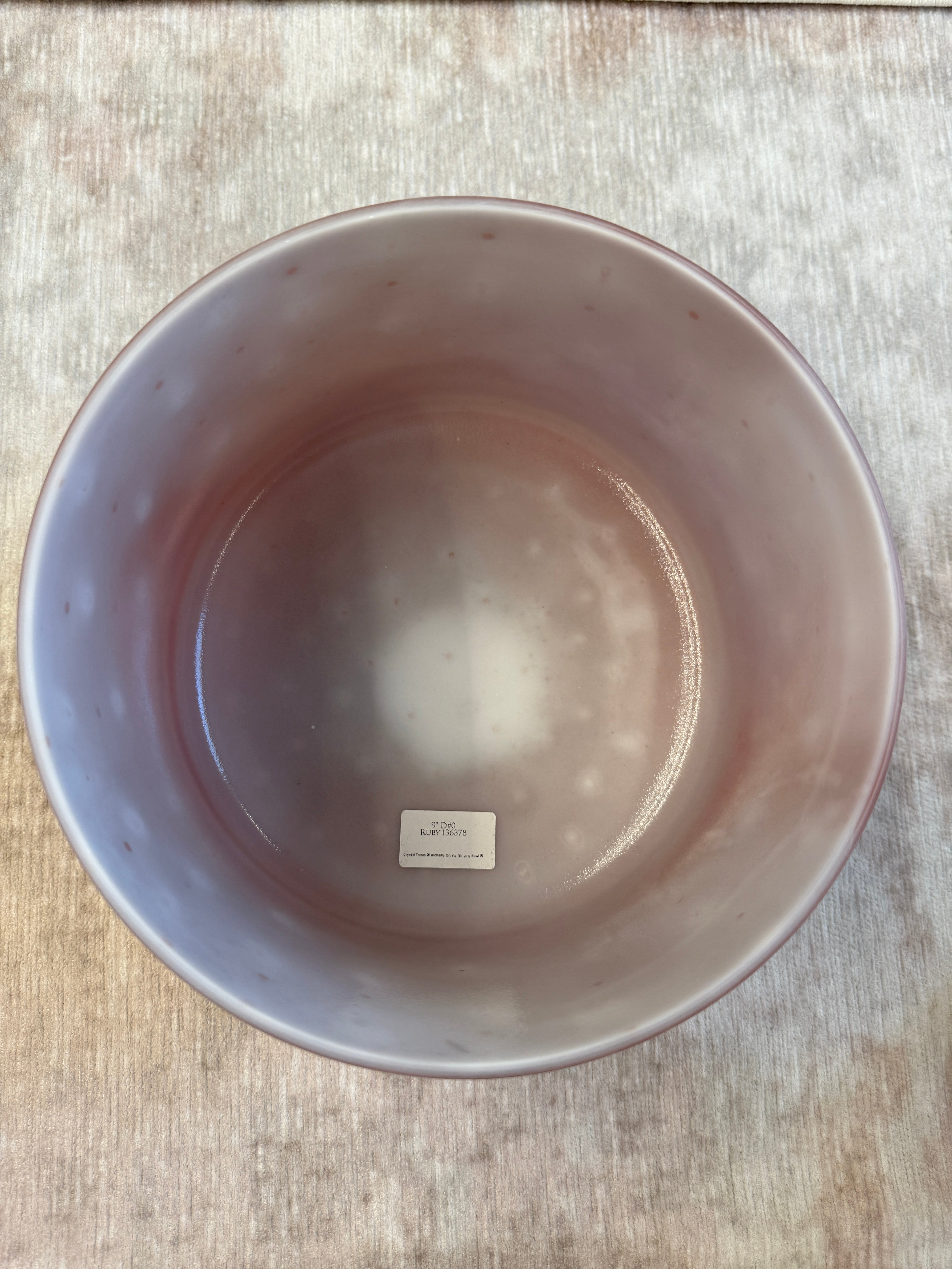 9" D#0 Ruby 136378 Crystal Tones® Alchemy Singing Bowl