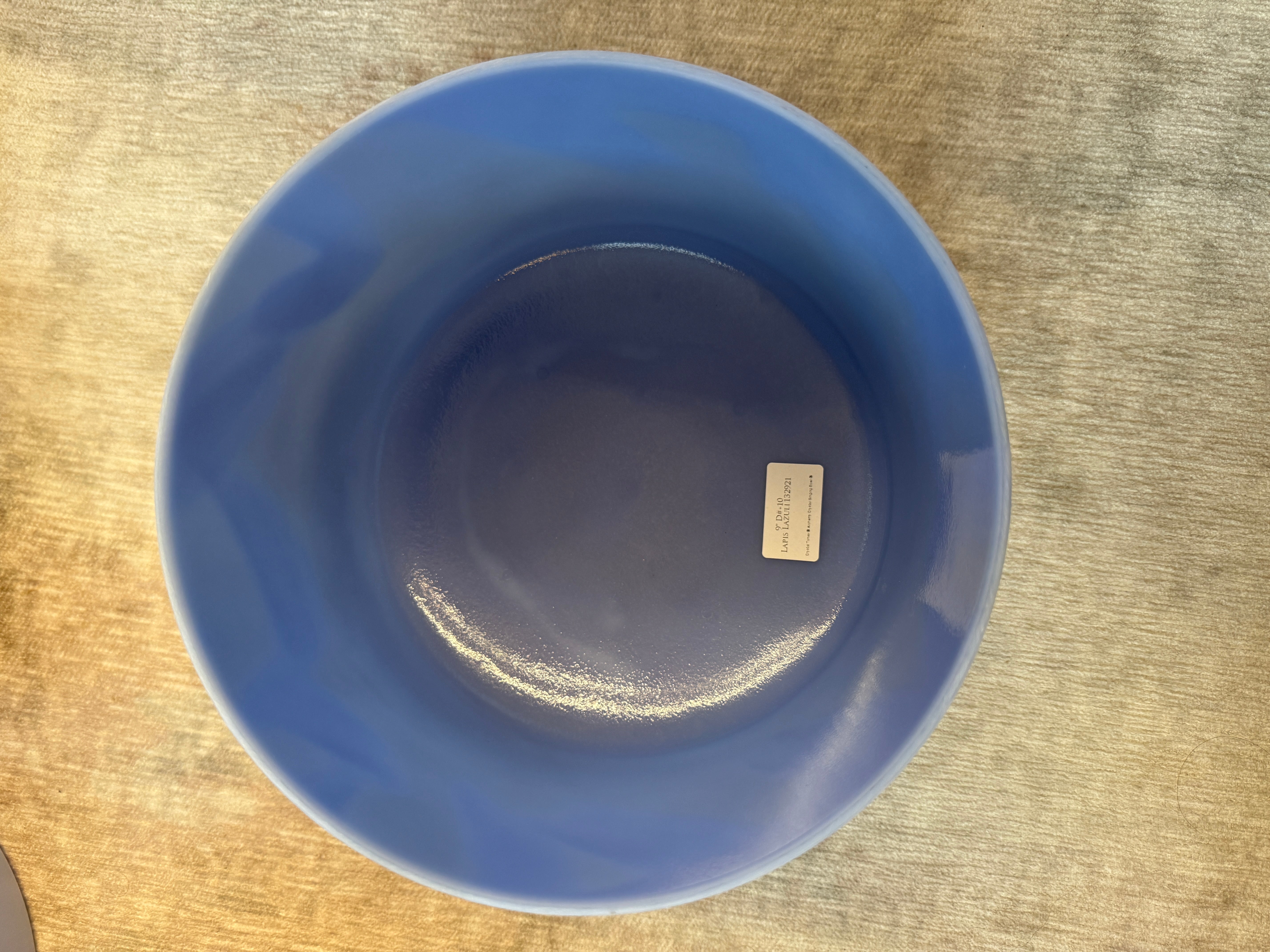9" D#+10 Lapis Lazuli 132921 Crystal Tones® Alchemy Singing Bowl